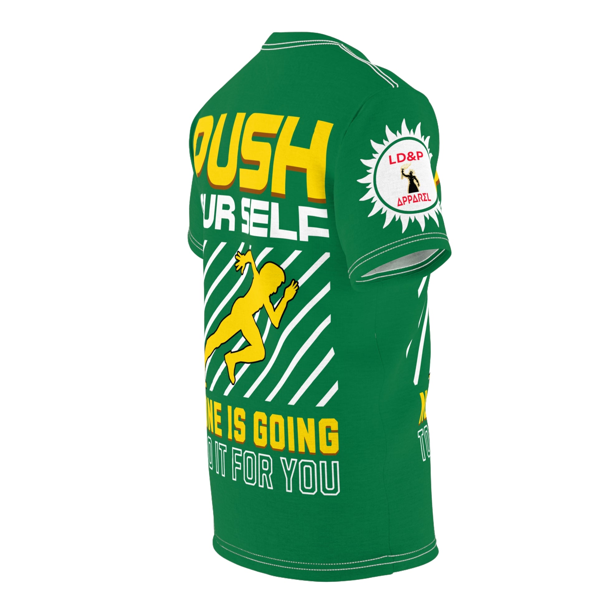 Push Yourself Graphic Tee LD&P APPAREL DESIGN Green