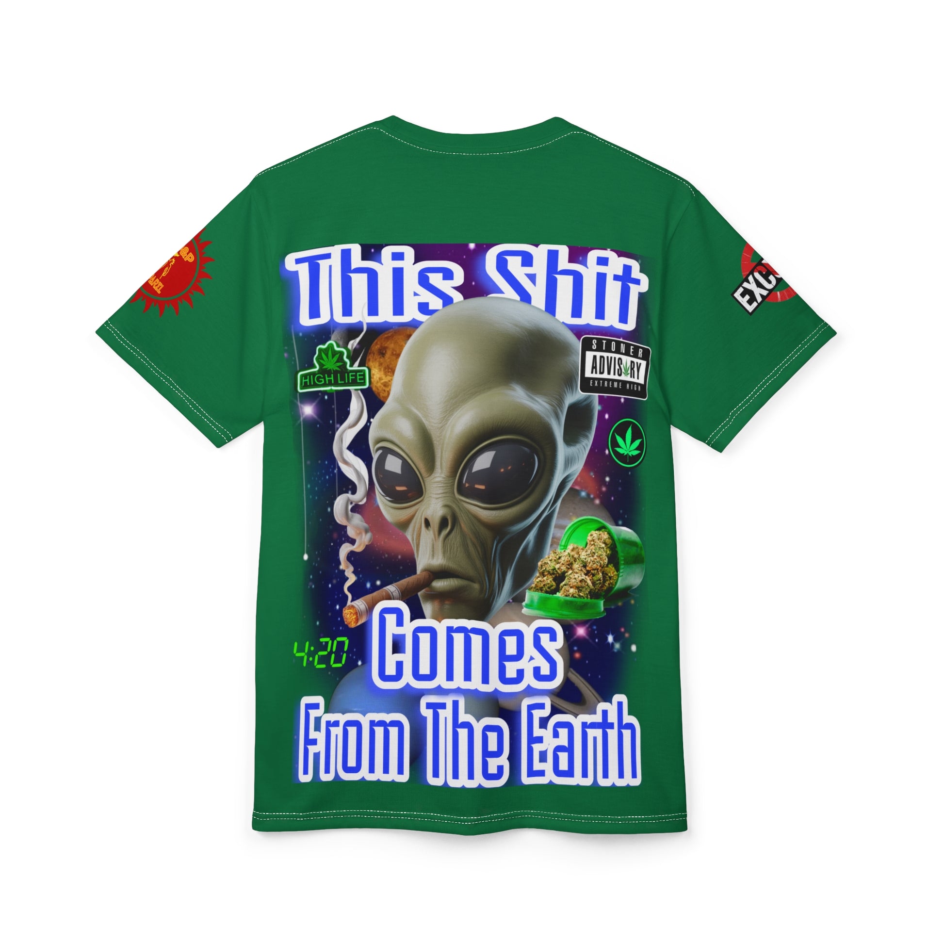 "This Shit Comes From The Earth" LD&P APPAREL Graphic Tee Green