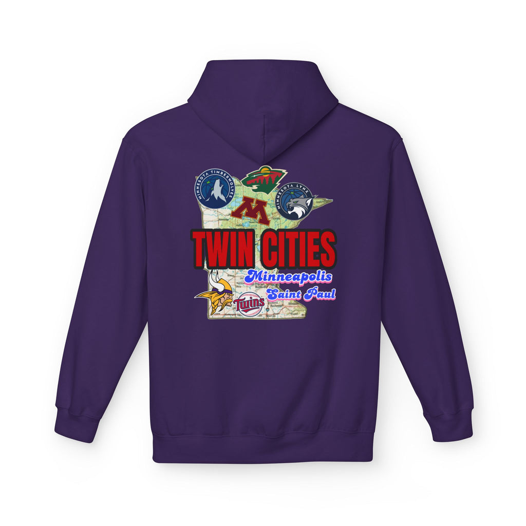 Fleece Hoodie Twin Cities Minneapolis St Paul Design