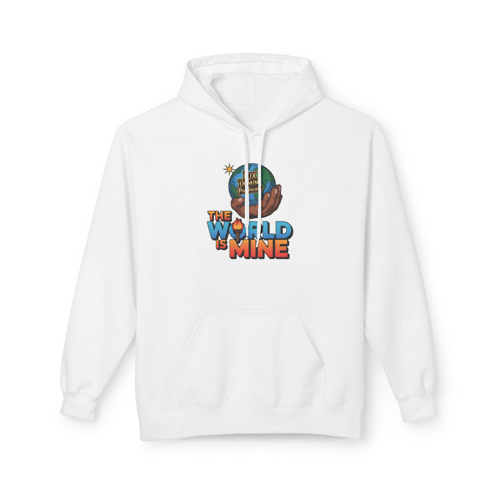 Hoodie Lux Domini and Phosphorus Design The World is Mine