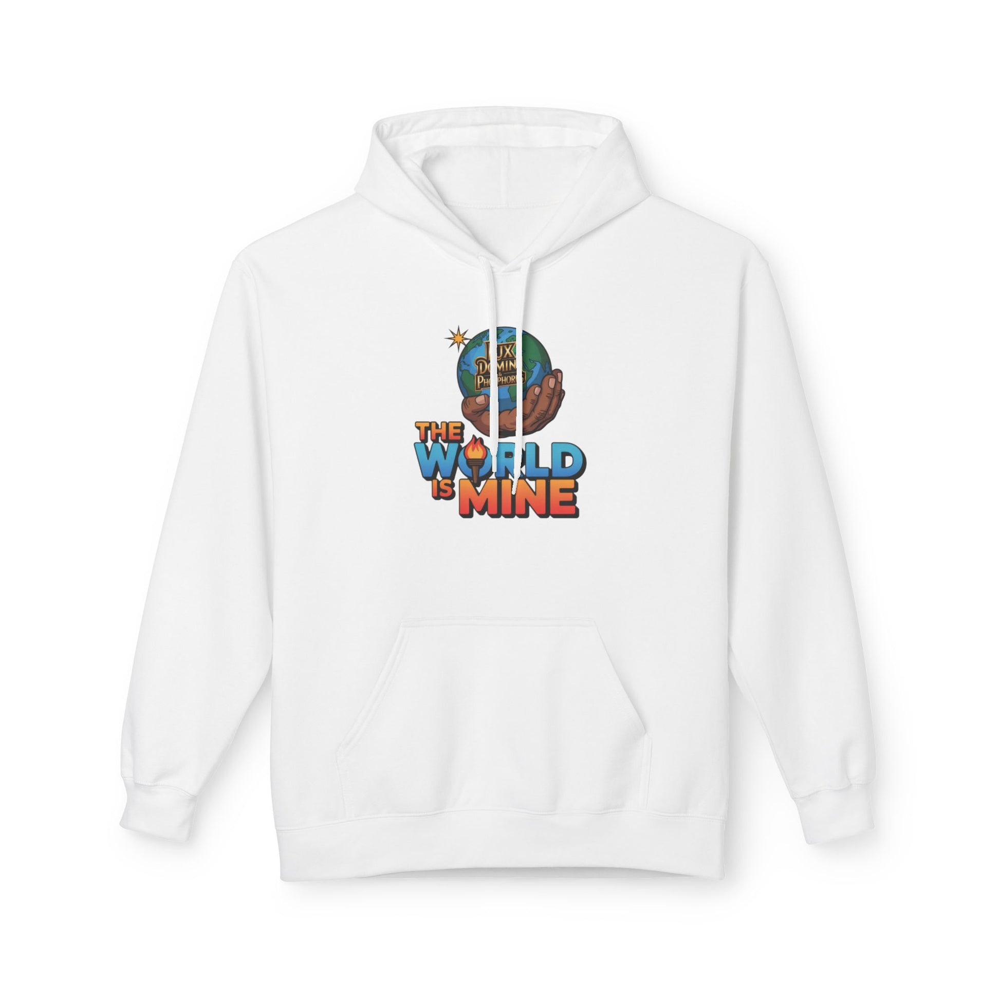 Hoodie Lux Domini and Phosphorus Design The World is Mine