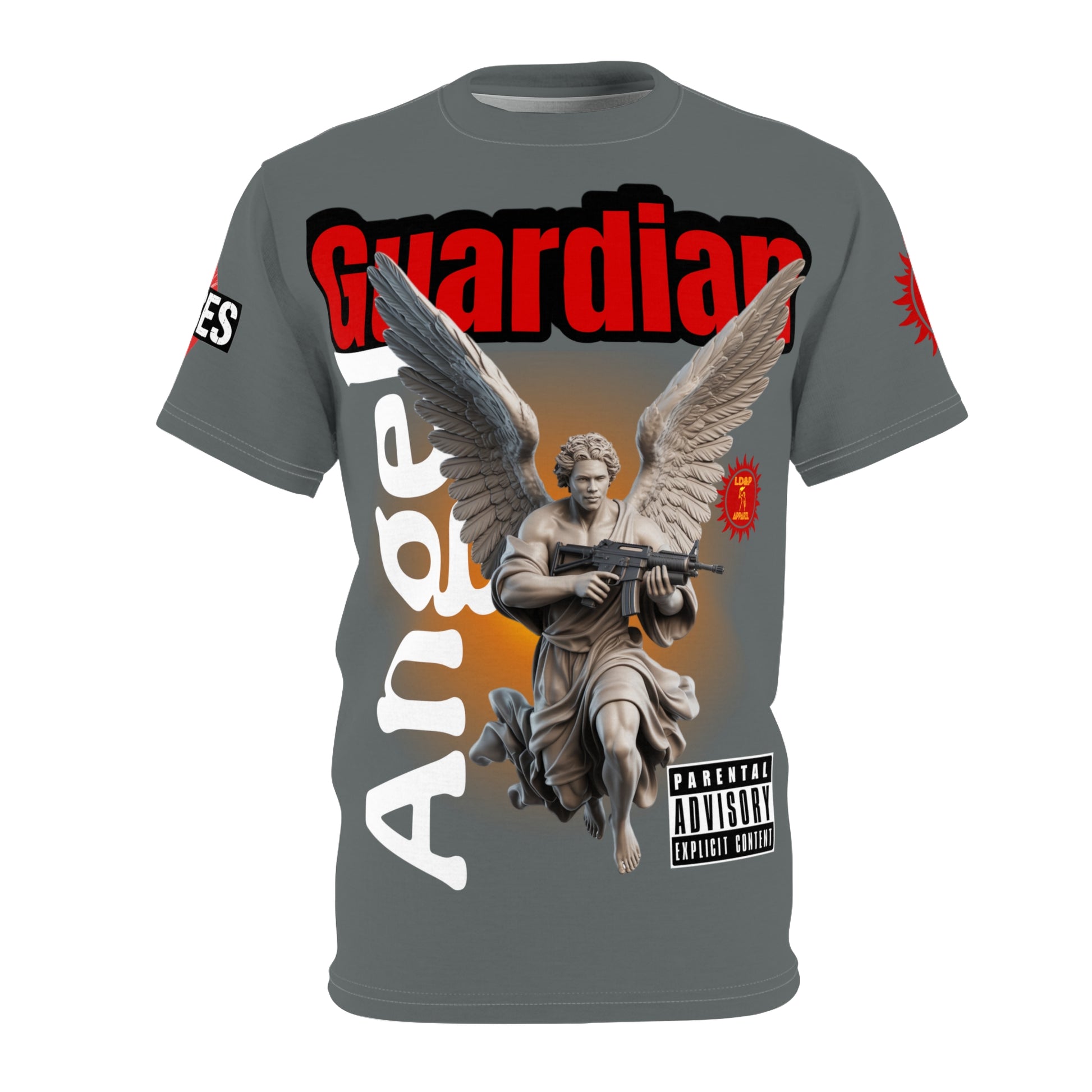 Guardian Angel Graphic Tee LD&P APPAREL Grey