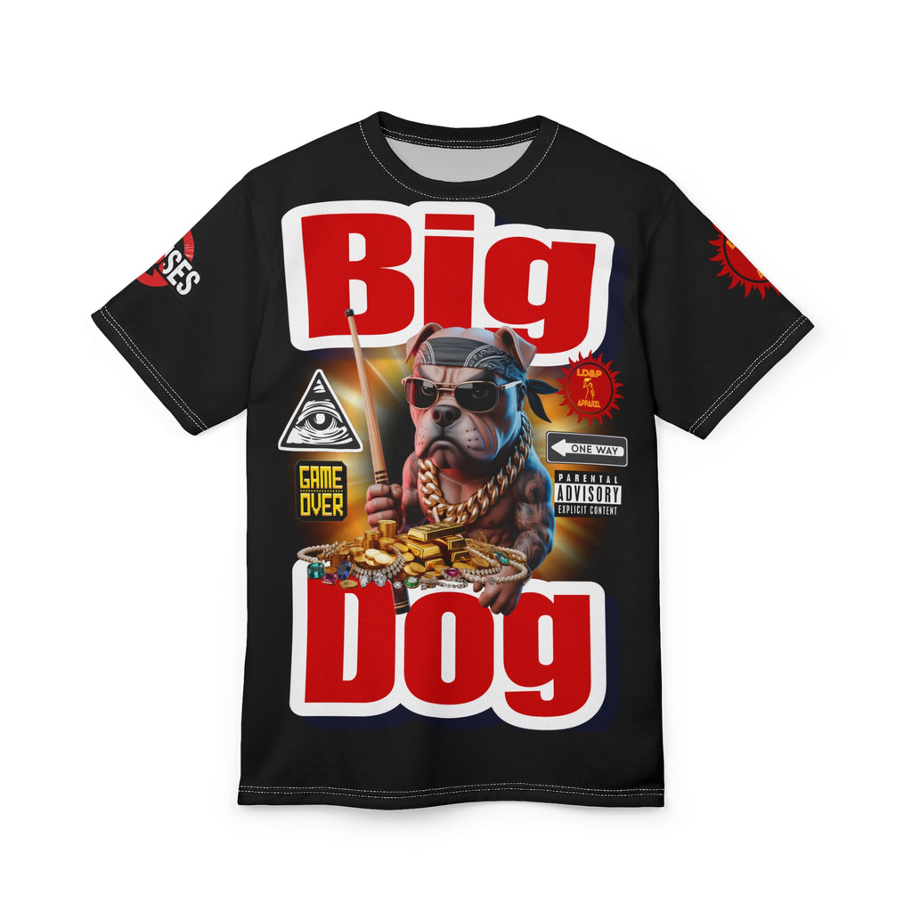 Big Dog Graphic Tee LD&P APPAREL Black
