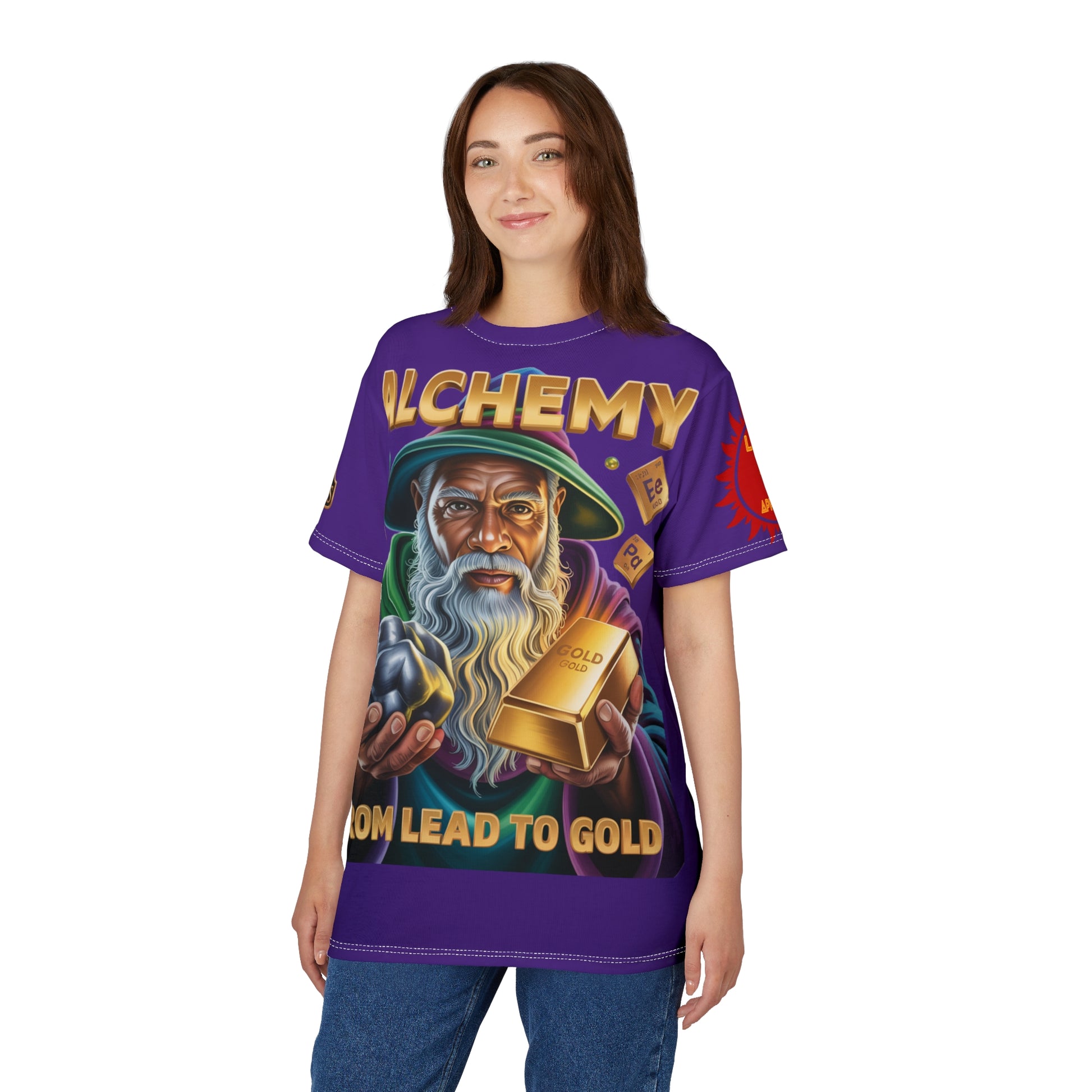 Alchemy Unisex Cut & Sew Tee purple