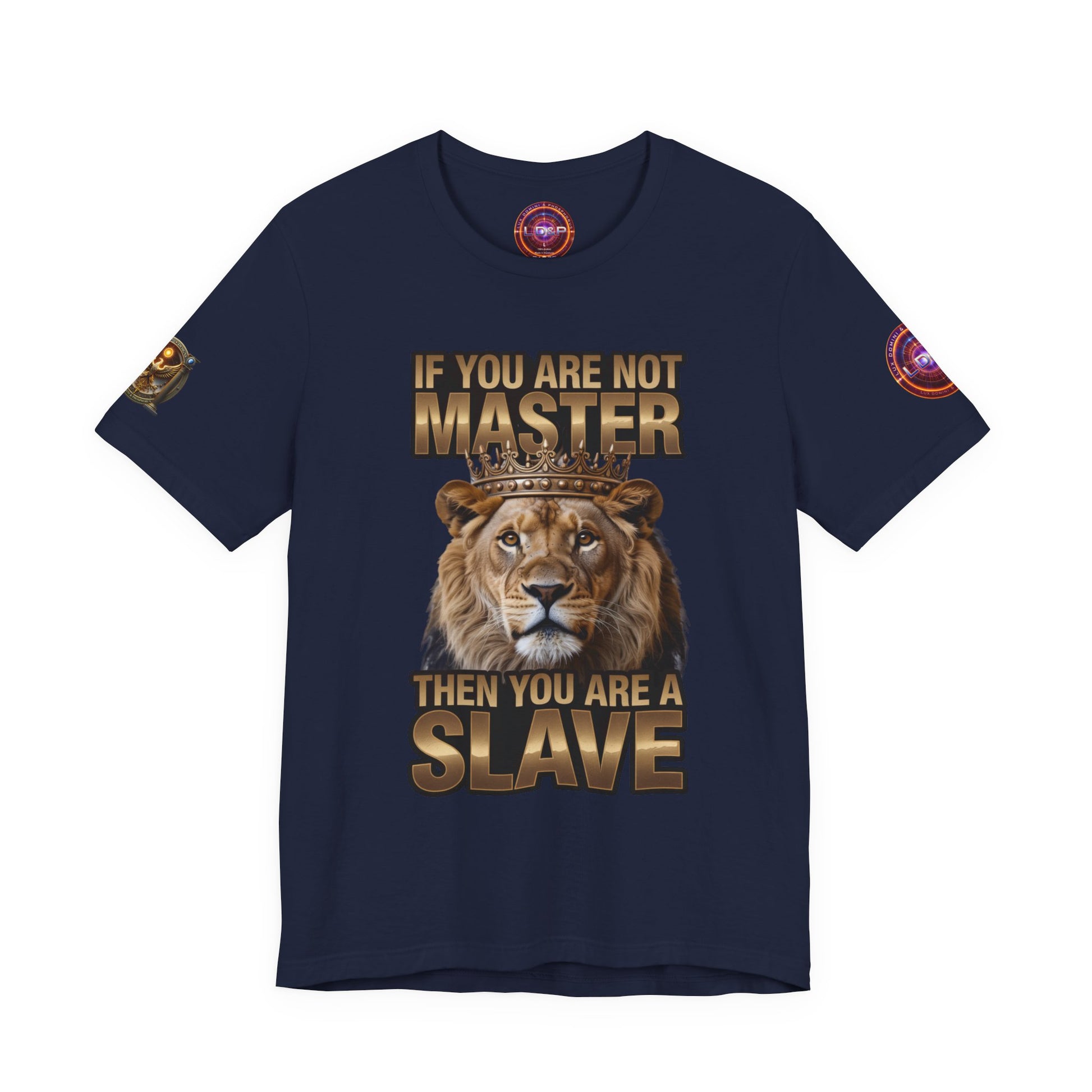 T-Shirt Master or slave LD&amp;P APPAREL Design Unisex Jersey Short Sleeve Tee