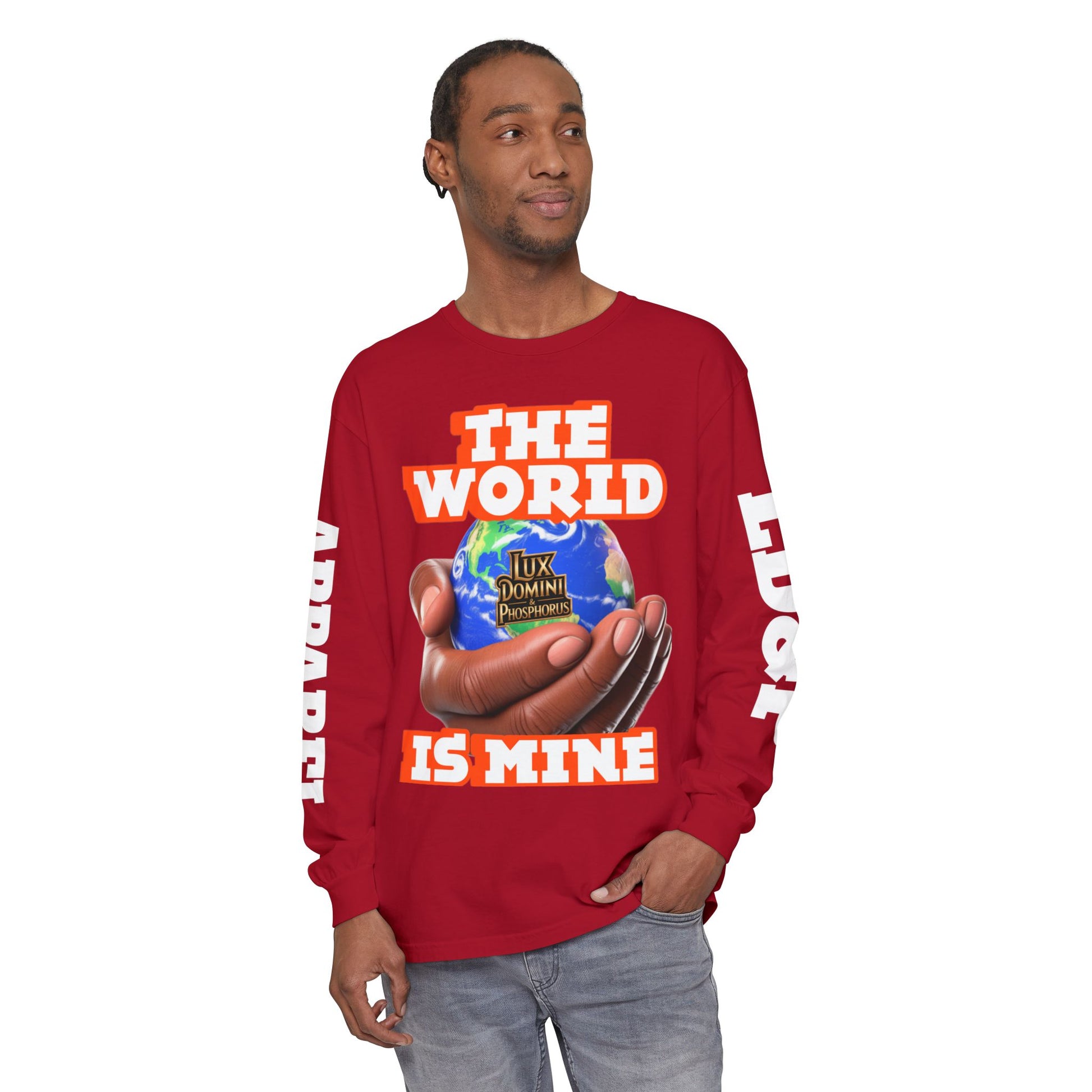 The World Is Mine Design Long Sleeve T-Shirt LD&P APPAREL DESIGN