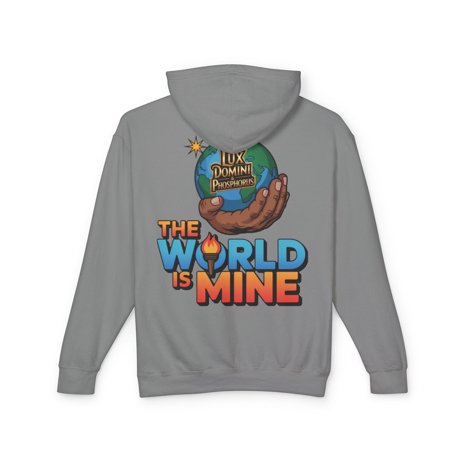 The World Is Mine Hooded Sweatshirt, Unisex Lightweight Pullover, King of the Jungle Sweatshirt, Animal Lover Gift, Cool Casual Wear