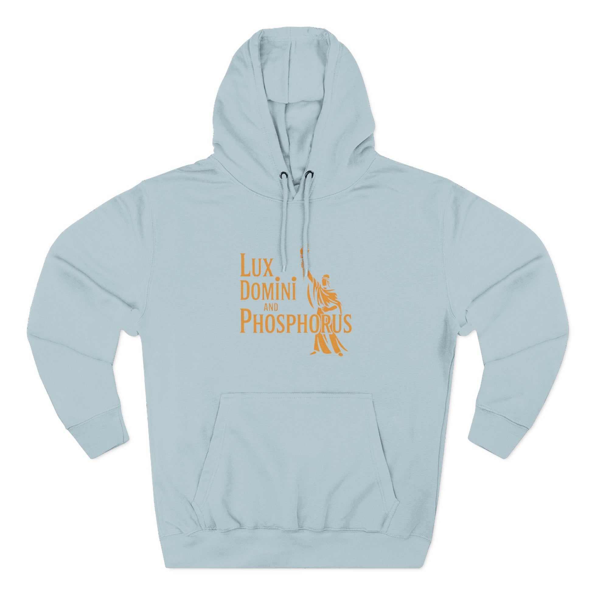 Fleece Hoodie Lux Domini and Phosphorus Apparel Design