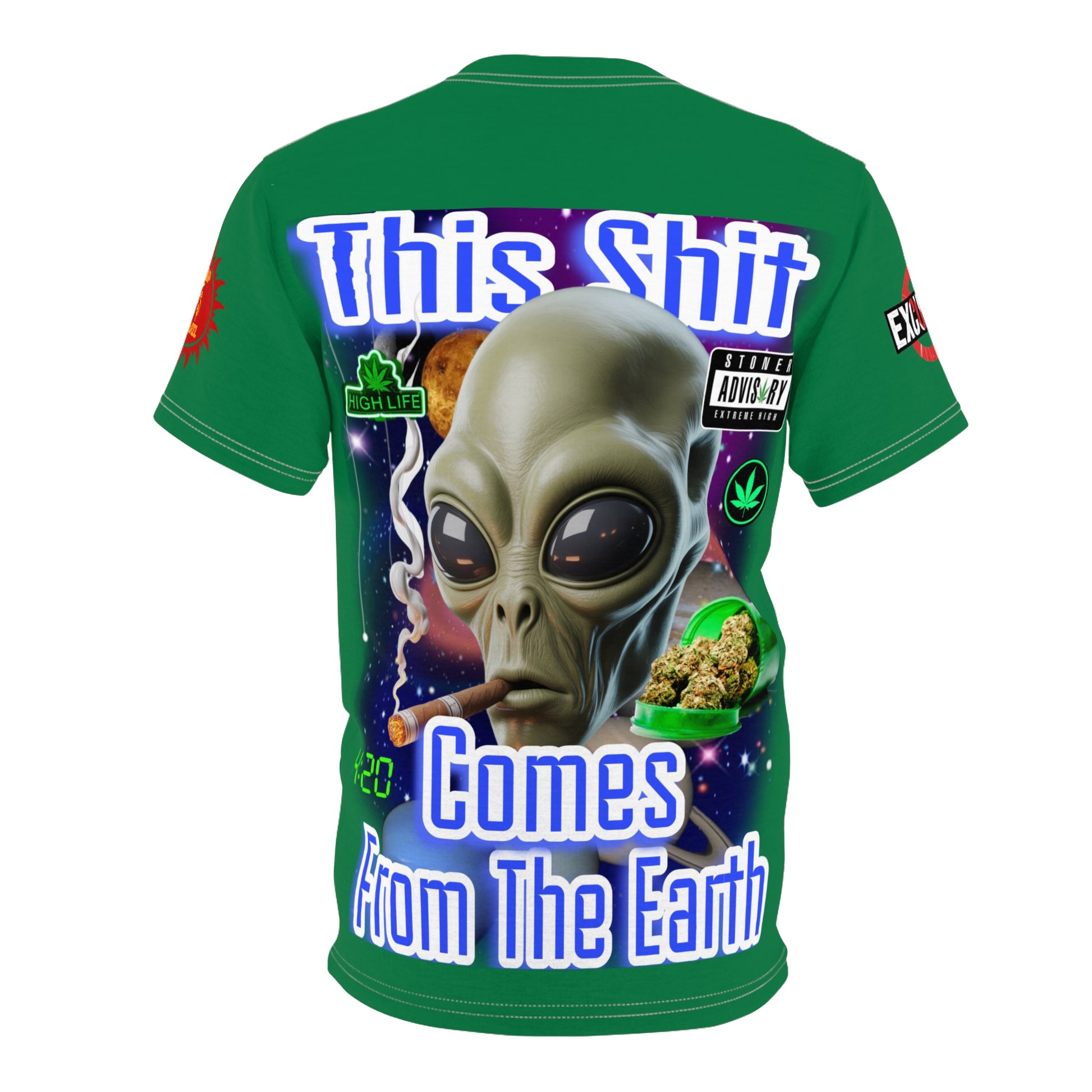 "This Shit Comes From The Earth" LD&P APPAREL Graphic Tee Green