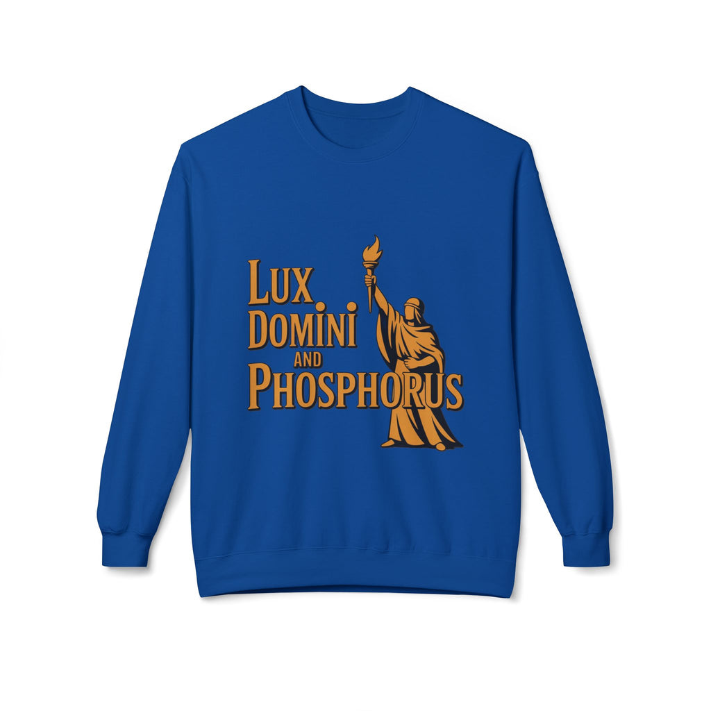 "Lux Domini and Phosphorus" crew-neck sweatshirt