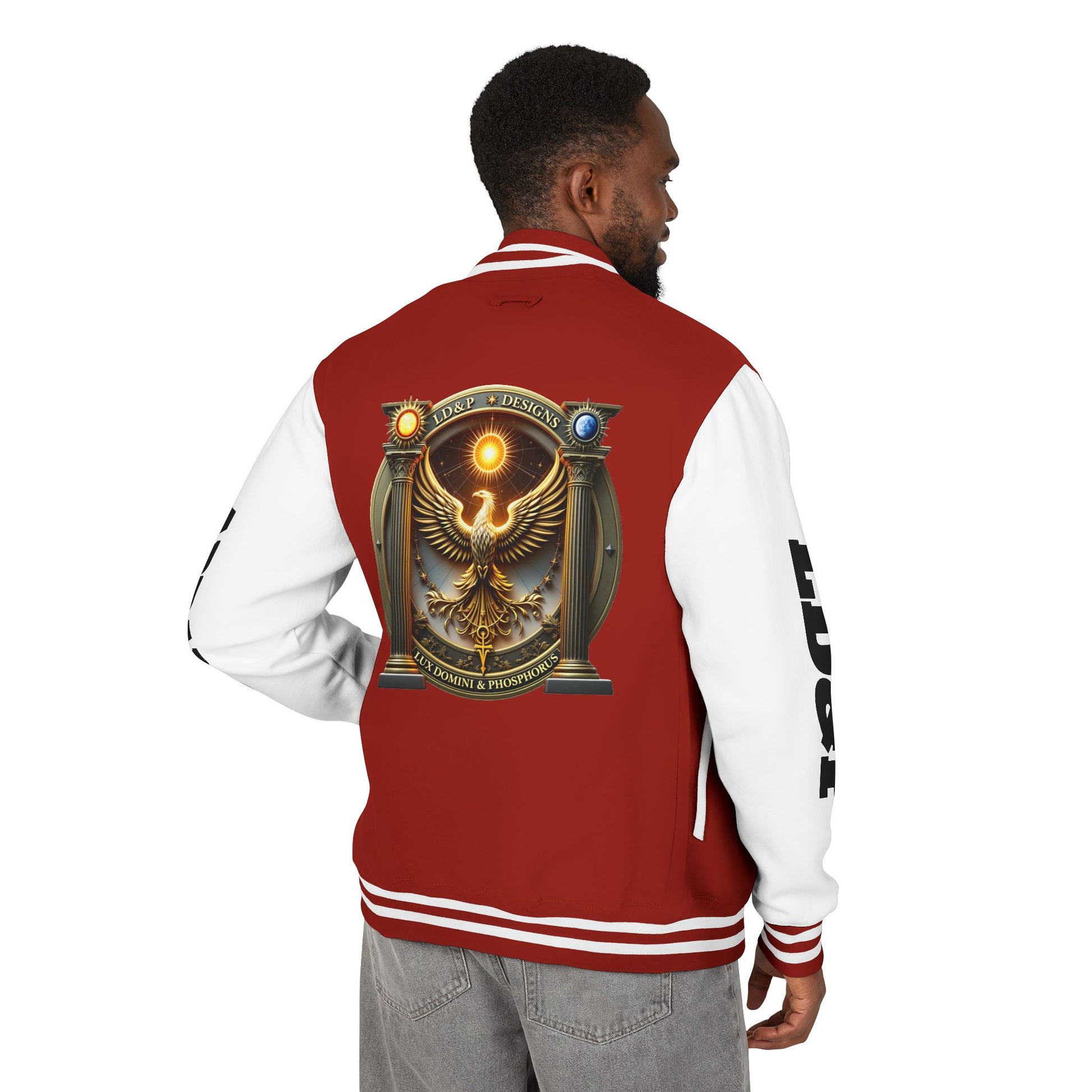 Letterman Jacket LD&P APPAREL Logo Design