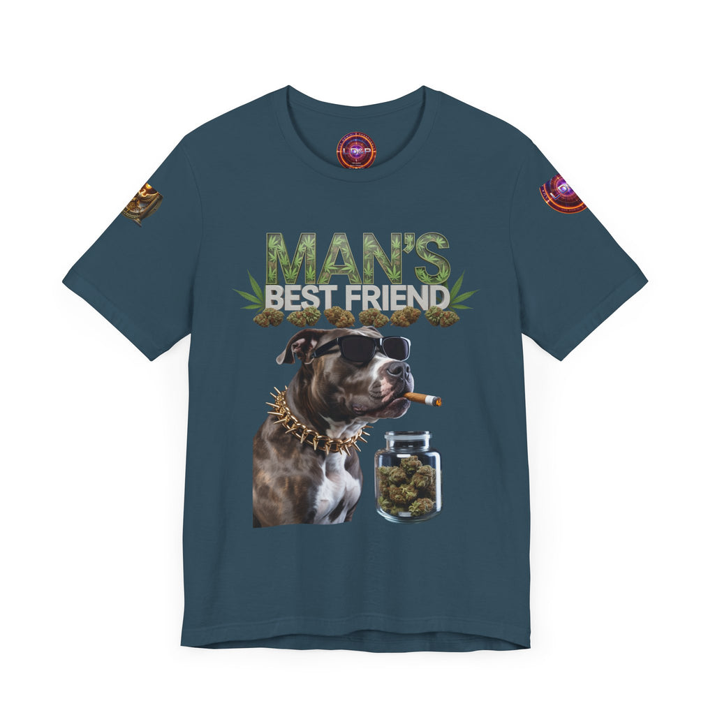 Unisex Tee Man's Best Friend Weed Design Shirt