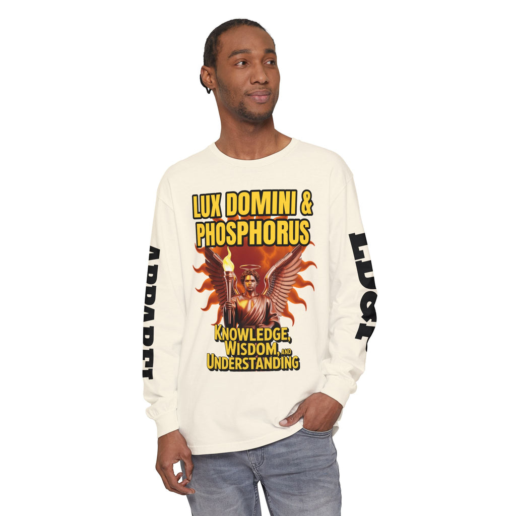 Long Sleeve T-Shirt LD&P Apparel Knowledge Wisdom Understanding Design