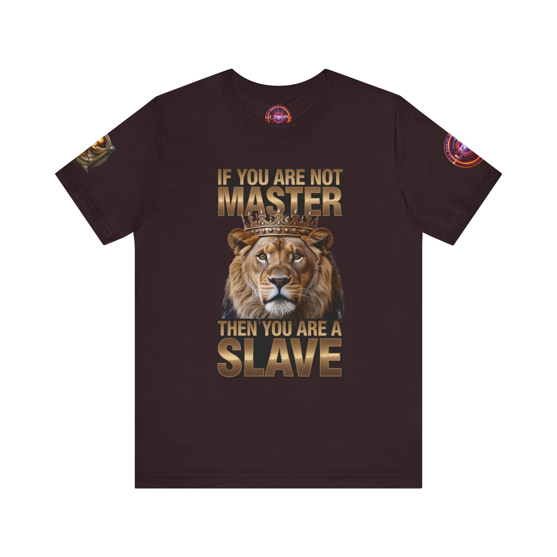 T-Shirt Master or slave LD&amp;P APPAREL Design Unisex Jersey Short Sleeve Tee