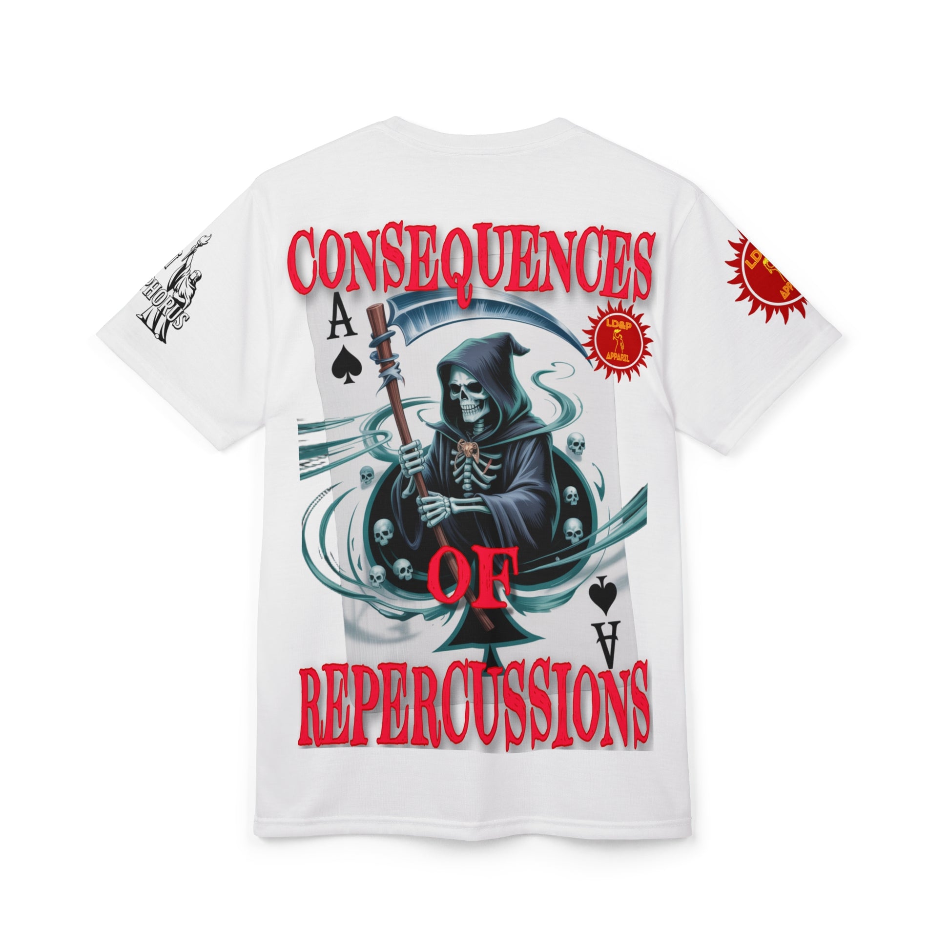Consequences of Repercussions Graphic Shirt LD&P APPAREL White