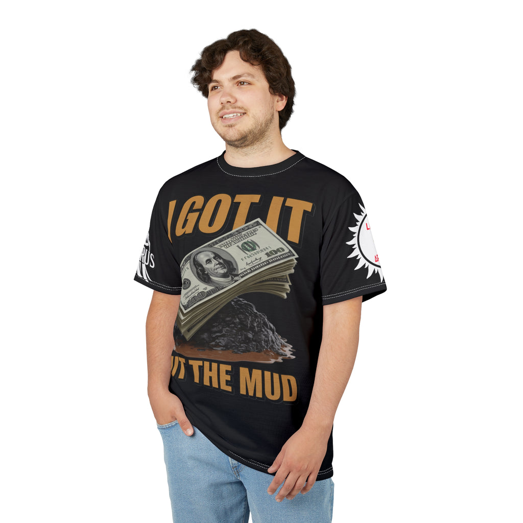 'Black' I Got it out the mud  Tee - Lux Domini and Phosphorus LD&P Apparel Design