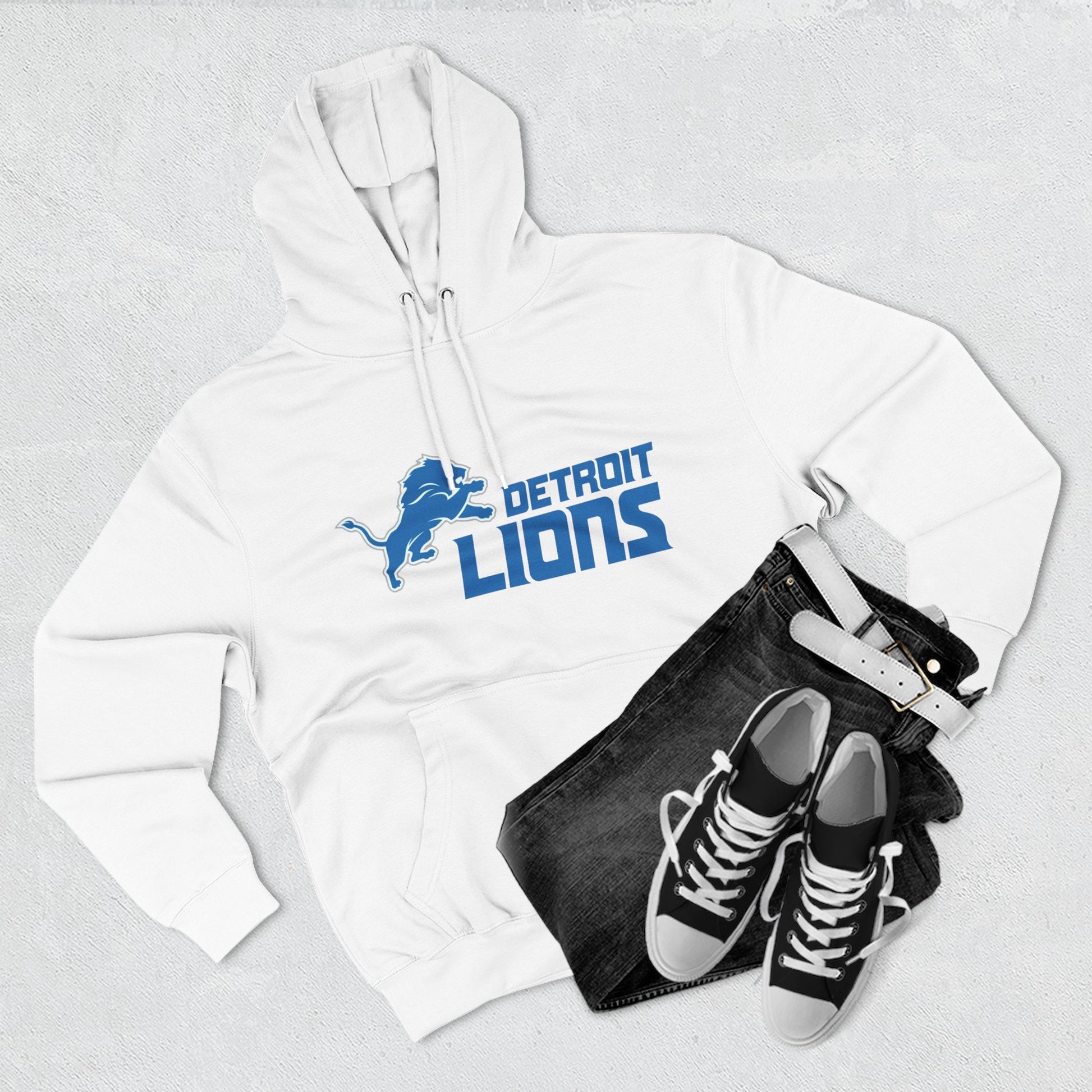Fleece Hoodie NFL Team DET Design