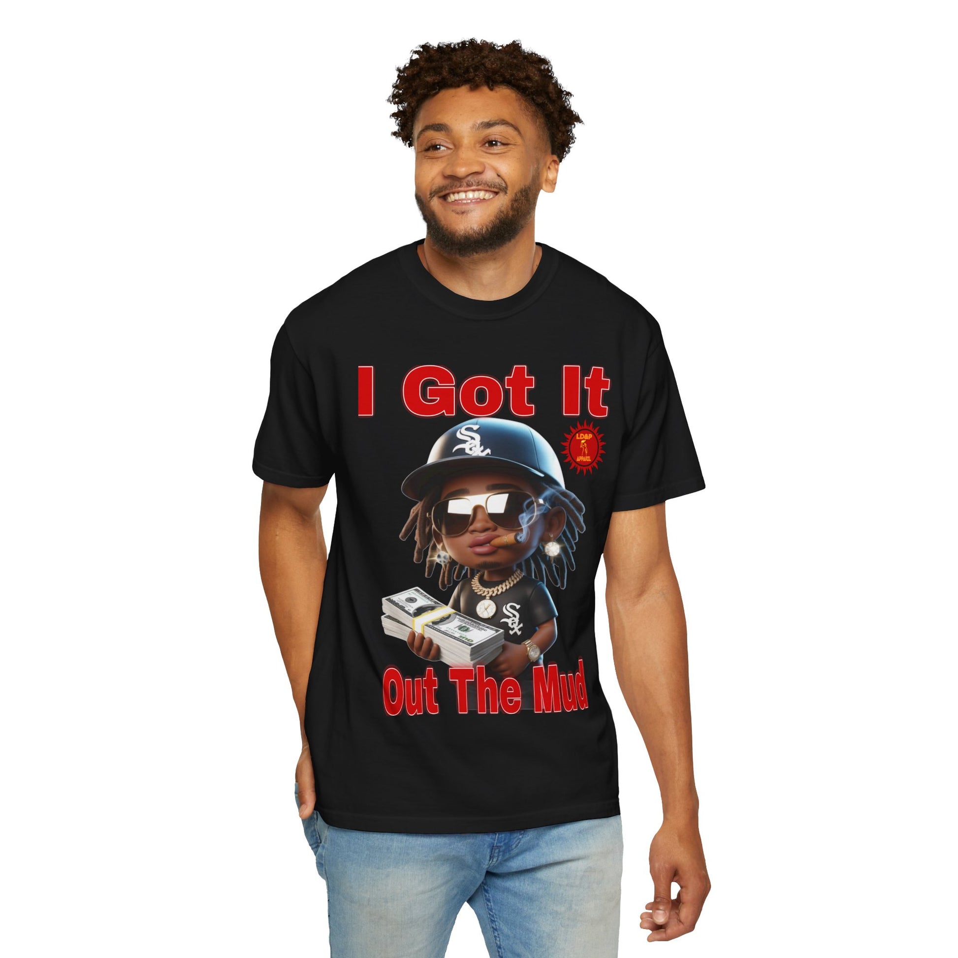 T-Shirt Out The Mud Hustler - Unisex Garment-Dyed