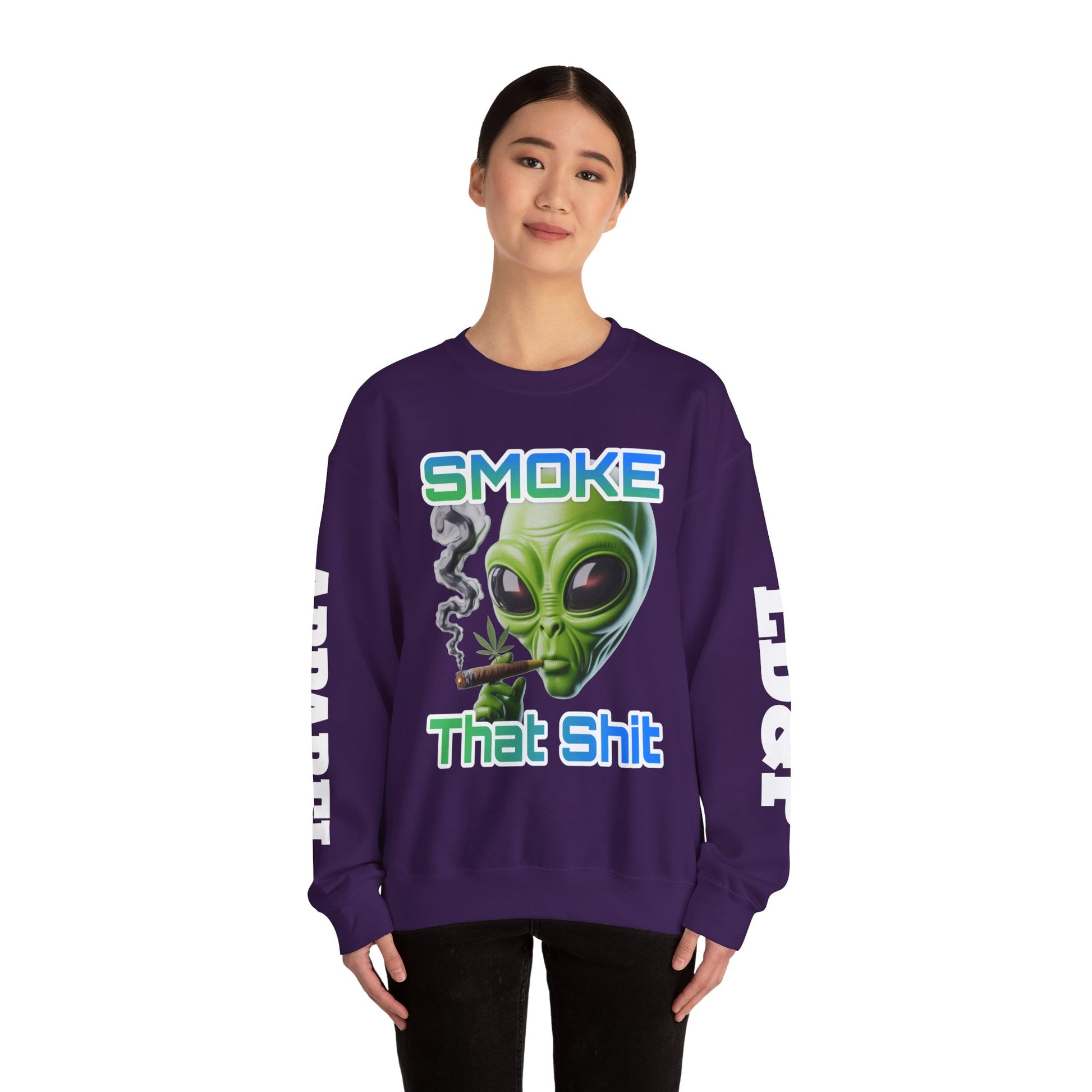 Crewneck Sweatshirt - Smoke That LD&P APPAREL Design