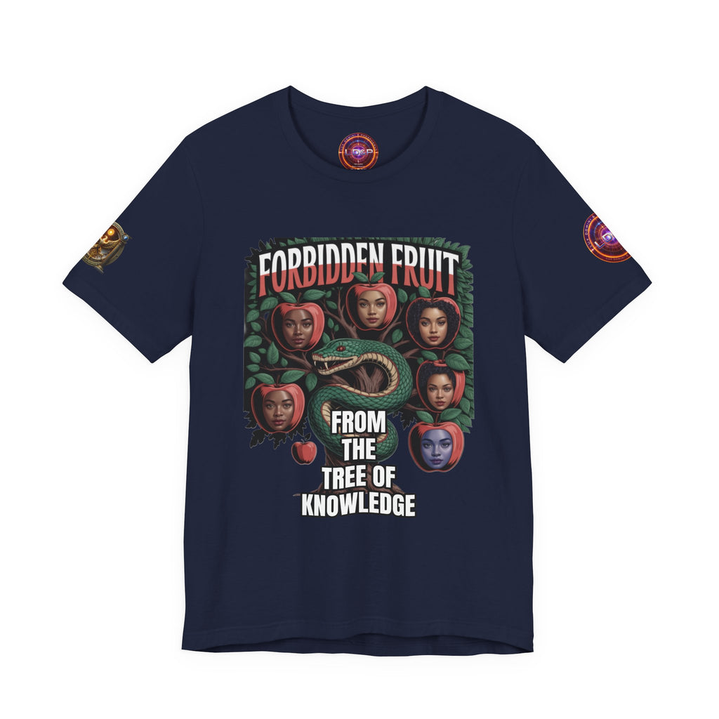 Short Sleeve Tee - Tree of Knowledge Forbidden Fruit Design