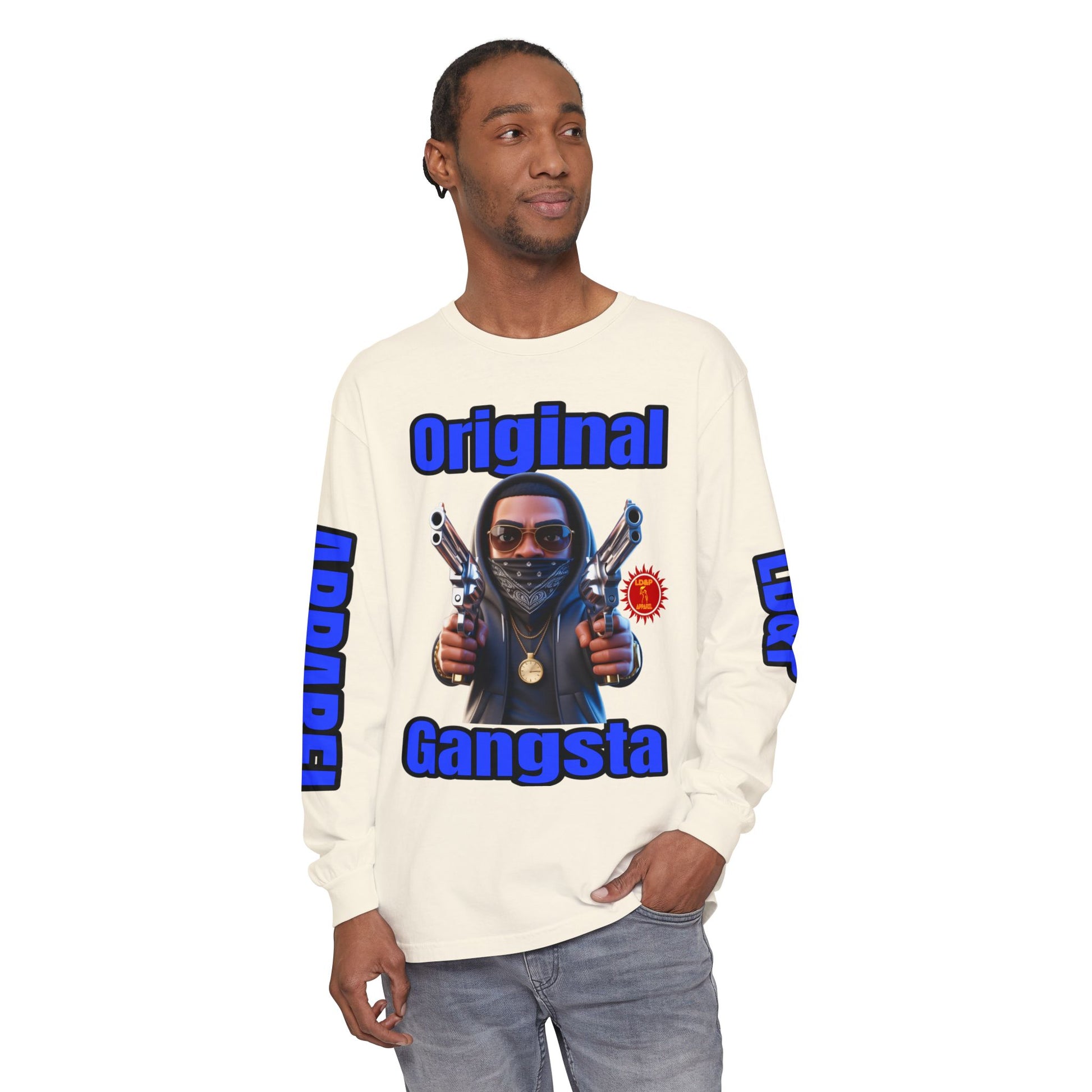 Long Sleeve T-Shirt Original Gangsta LD&amp;P Apparel Design