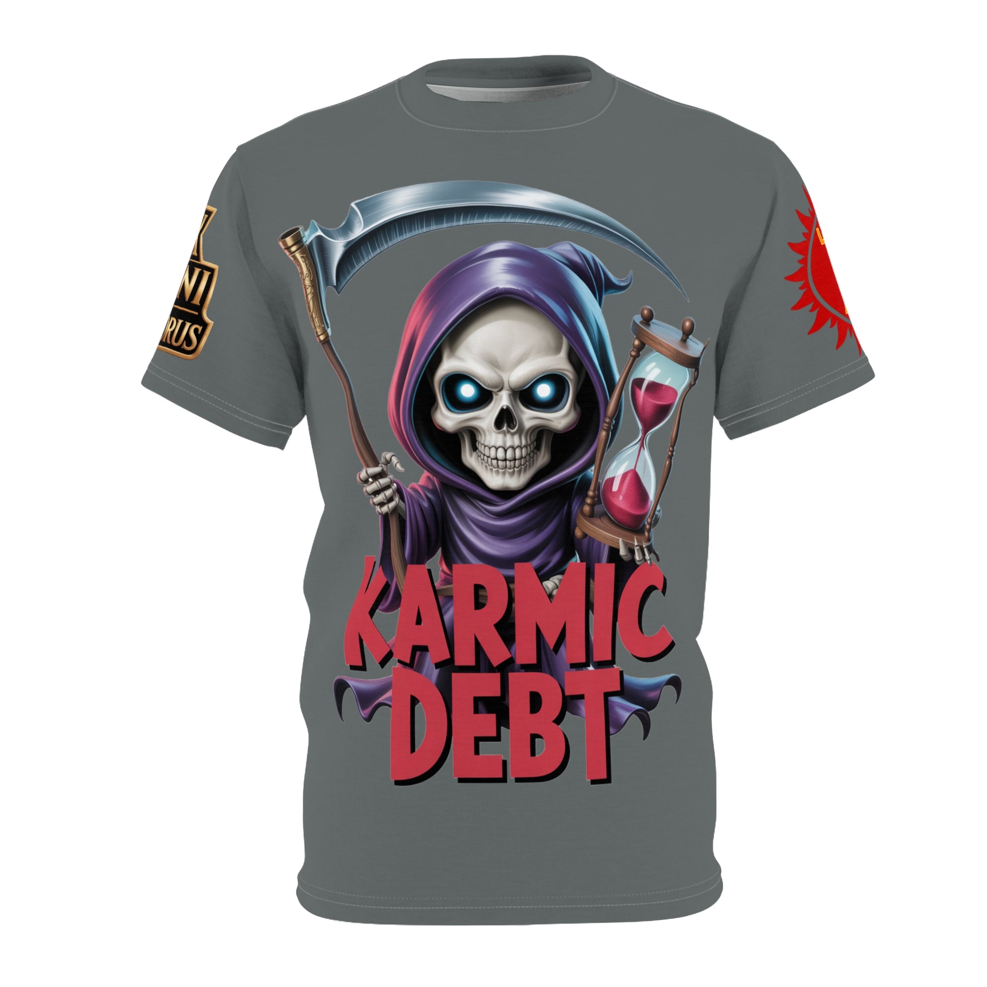 Karmic Debt Graphic Tee — LD&P Apparel Dark Grey