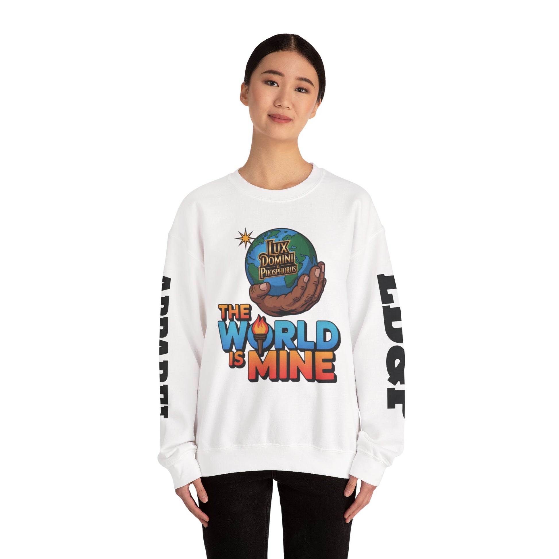 Graphic Sweatshirt - The World Is Mine LD&P APPAREL Design