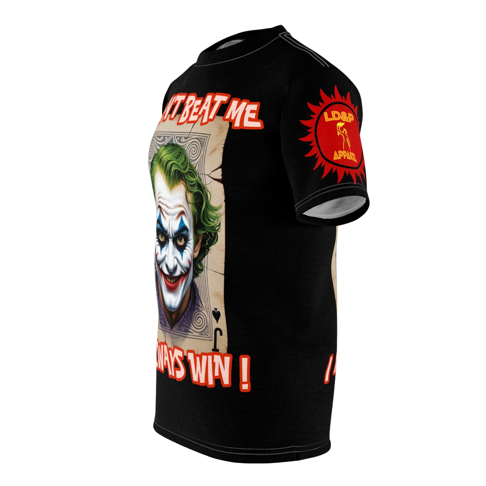 LD&P APPAREL "U Can't Beat Me I Always Win" Graphic Tee Shirt black