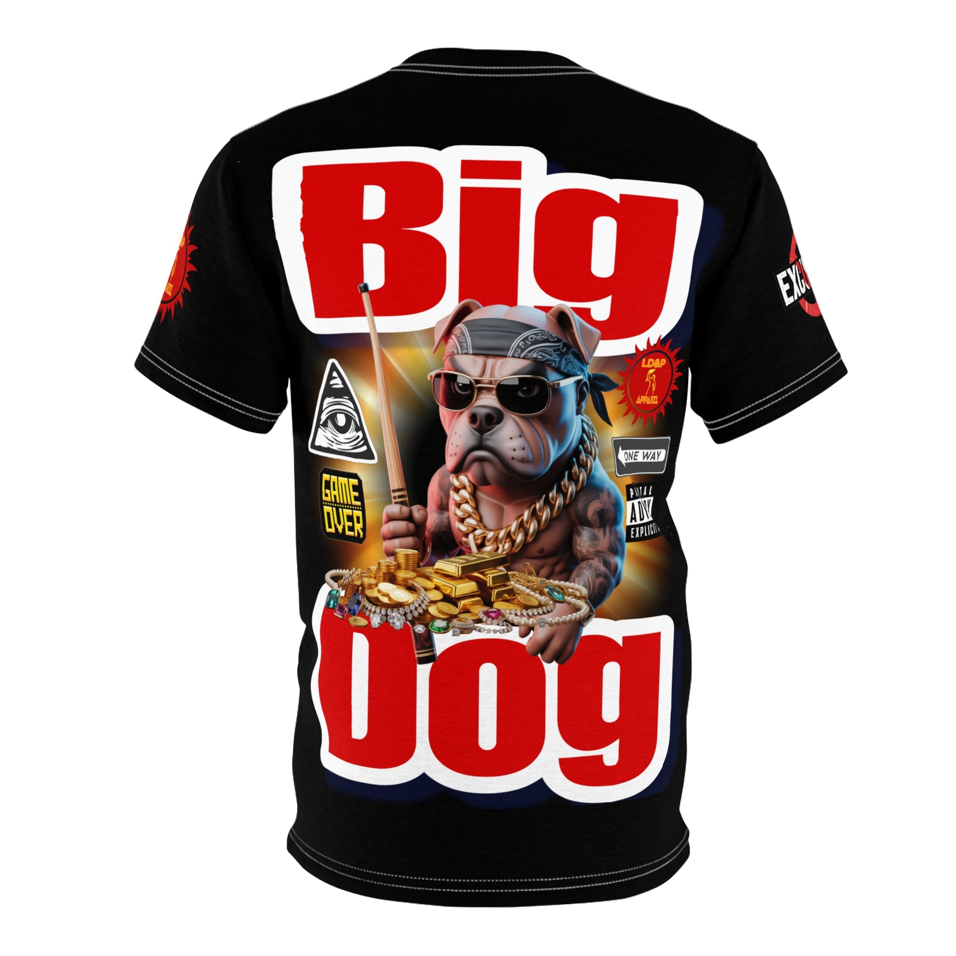 Big Dog Graphic Tee LD&P APPAREL Black
