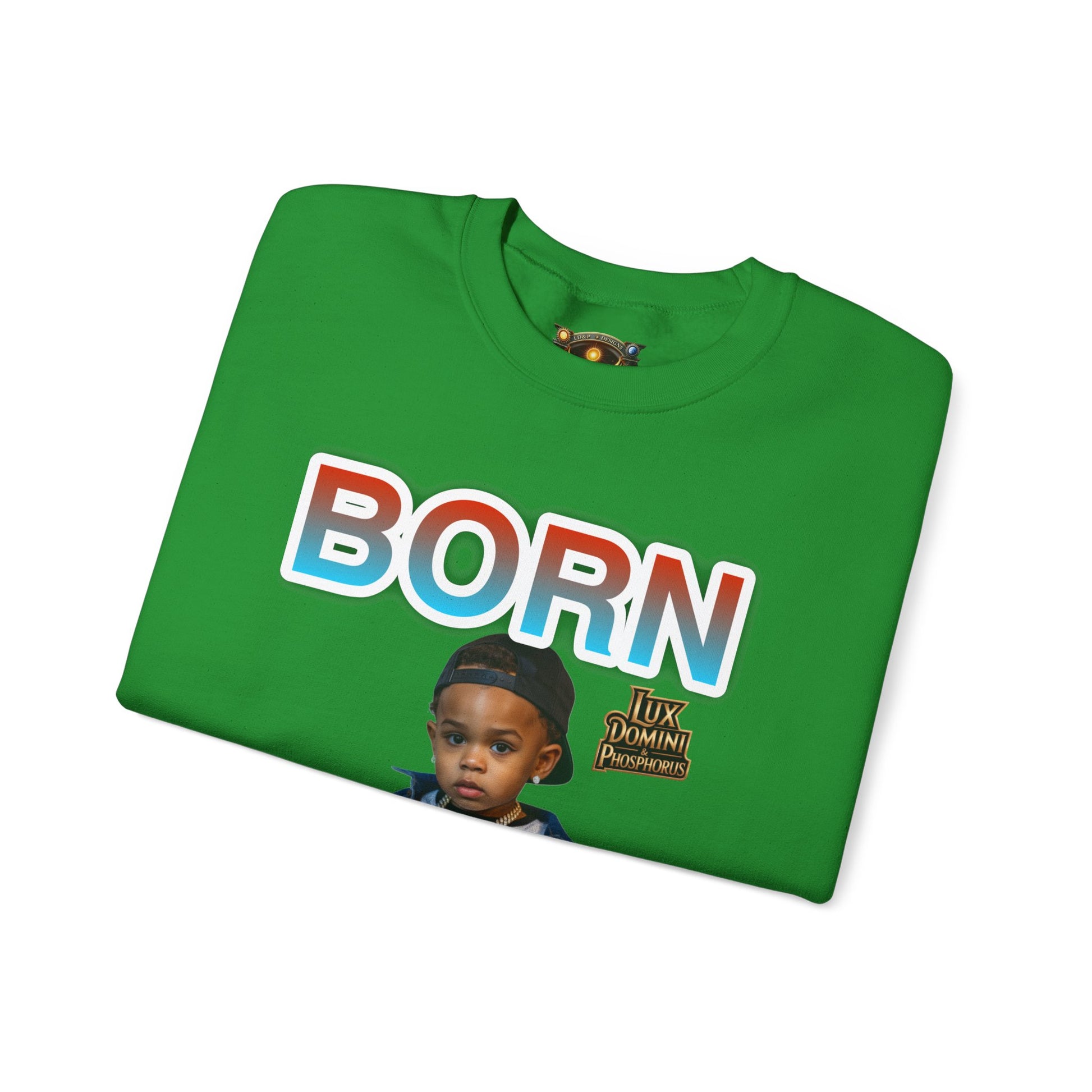 Crewneck Sweatshirt - Born Hustler LD&P Apparel