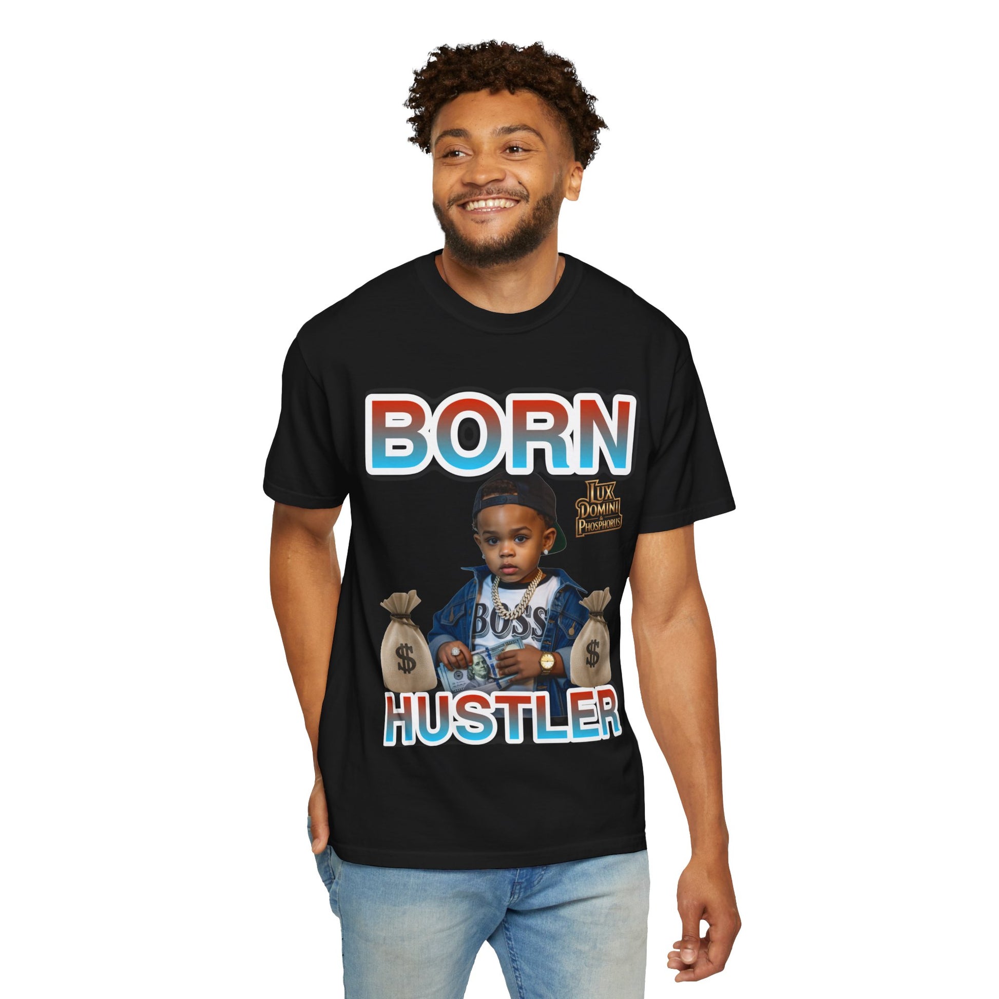 Garment-Dyed T-shirt BORN HUSTLER LD&P APPAREL