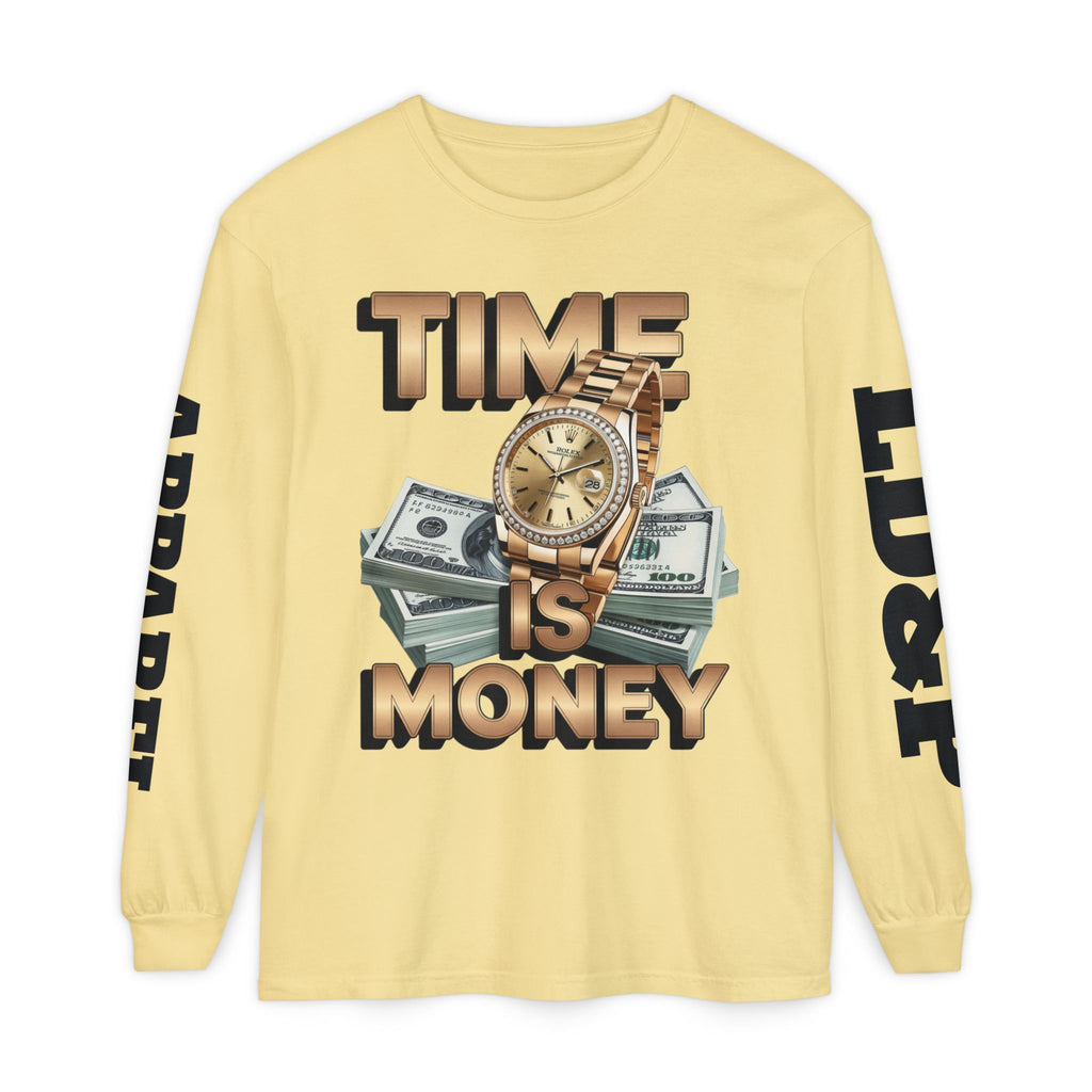 Long Sleeve T-Shirt Time is MONEY Design