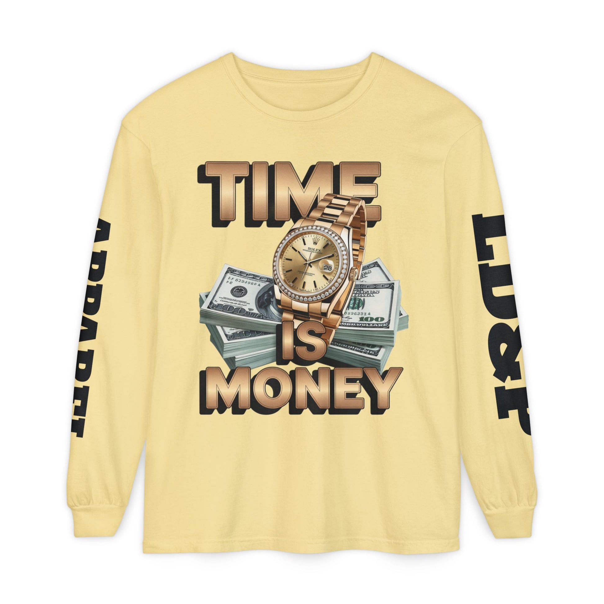 Long Sleeve T-Shirt Time is MONEY Design