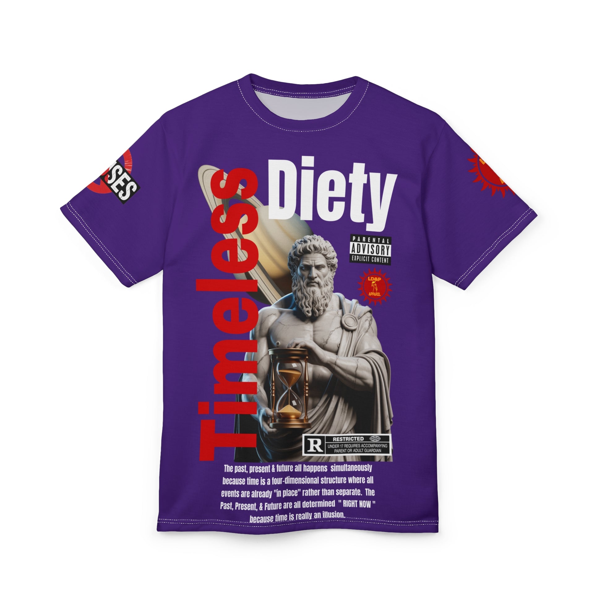 Timeless Diety Graphic Tee LD&P APPAREL Purple