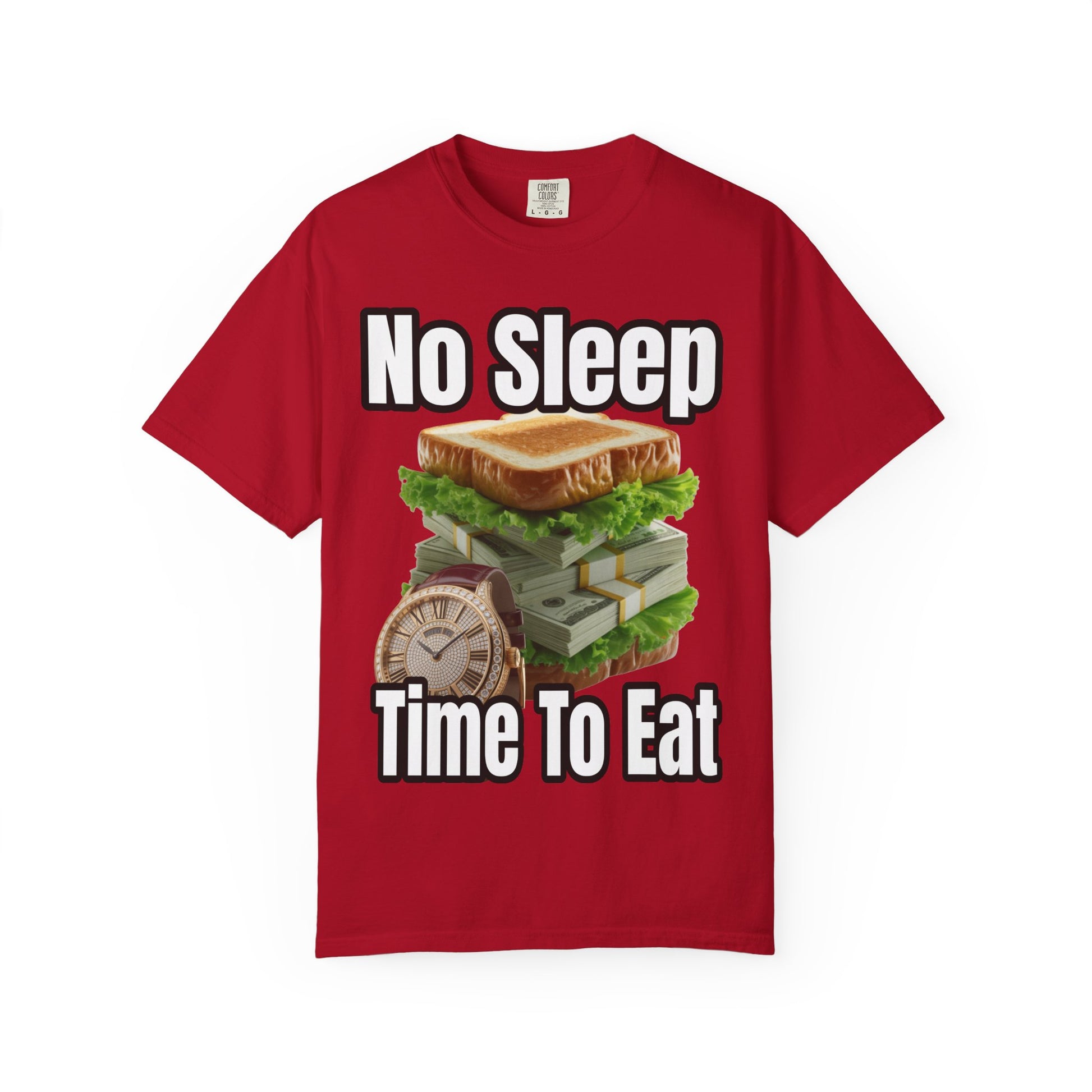 Garment-Dyed T-shirt - No Sleep, Time to Eat