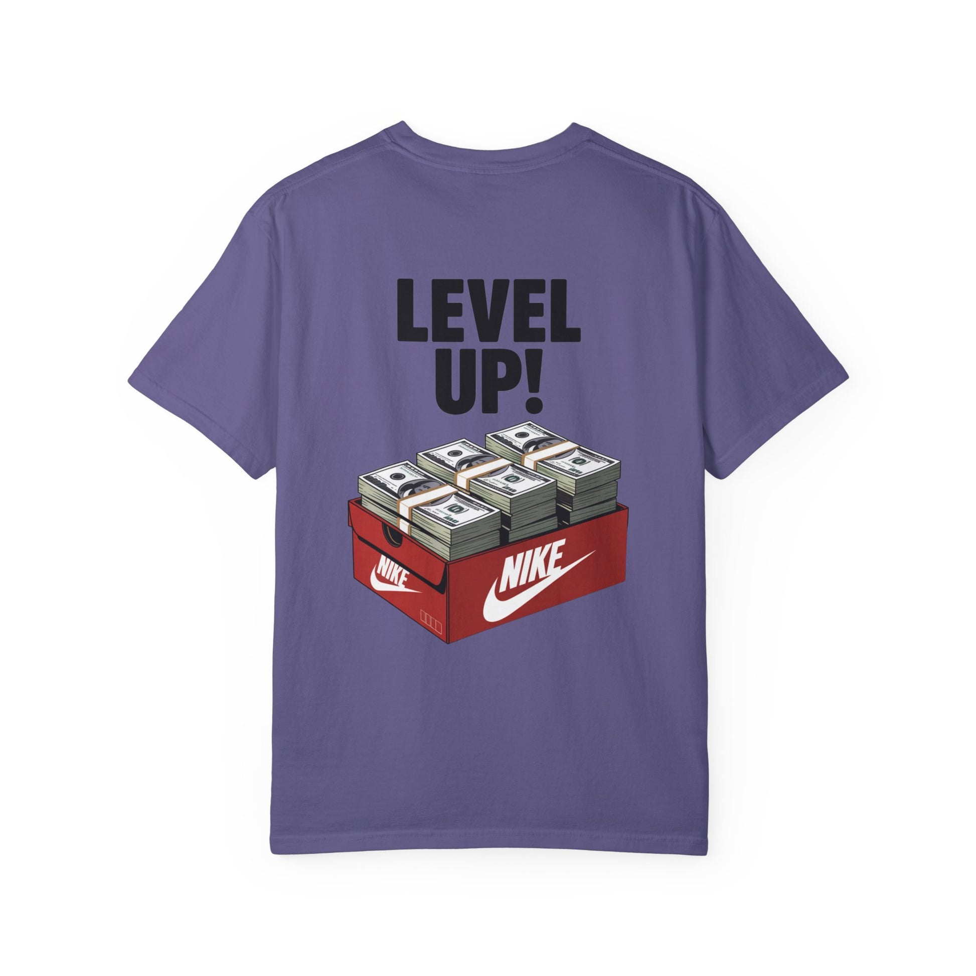 Garment-Dyed T-shirt Level Up Design