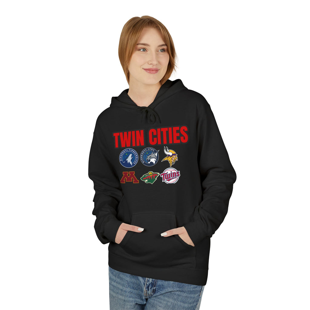 Fleece Hoodie Twin Cities Minneapolis St Paul Design