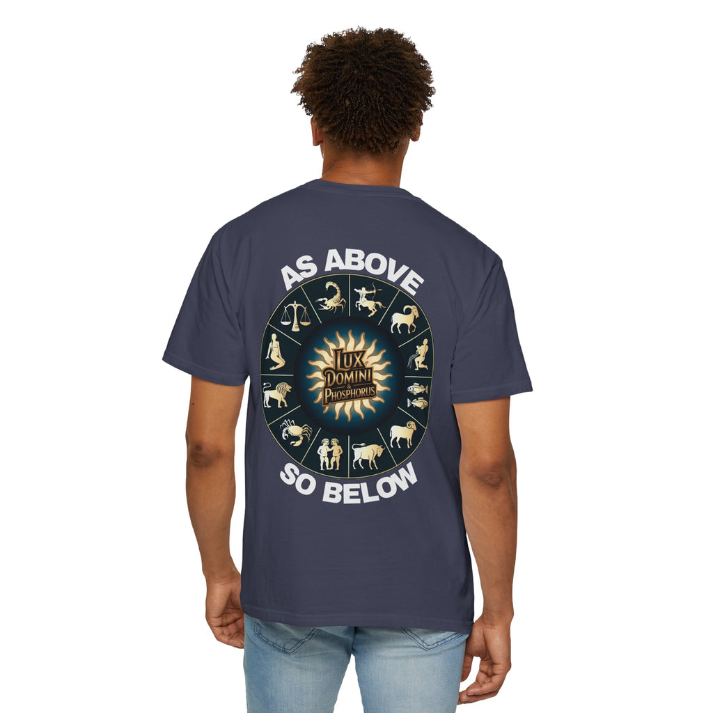 Zodiac Unisex T-Shirt - As above so below design