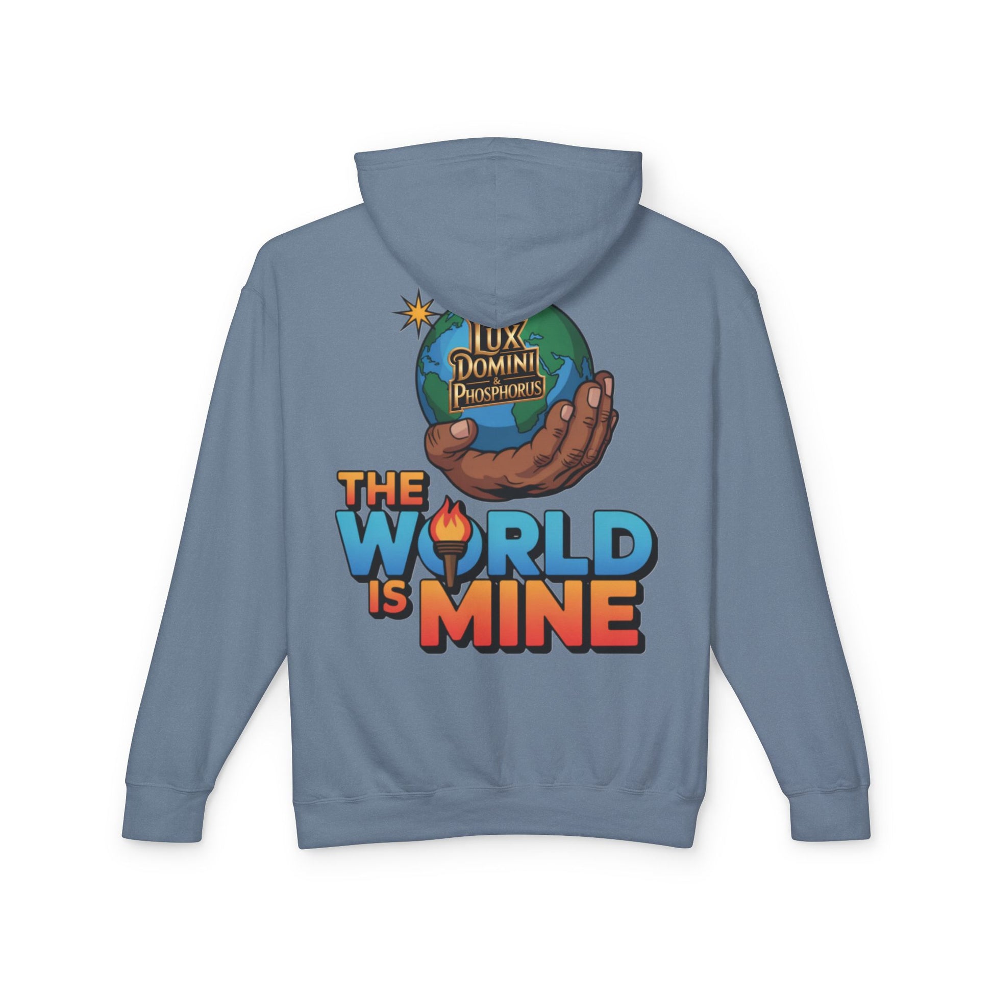 The World Is Mine Hooded Sweatshirt, Unisex Lightweight Pullover, King of the Jungle Sweatshirt, Animal Lover Gift, Cool Casual Wear