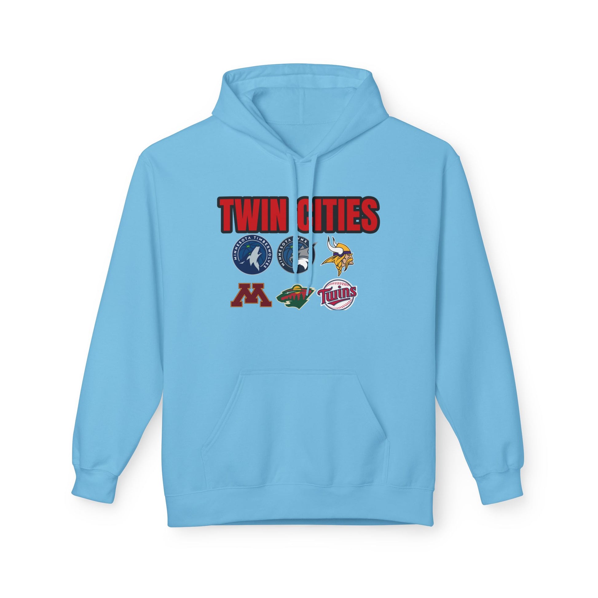 Fleece Hoodie Twin Cities Minneapolis St Paul Design