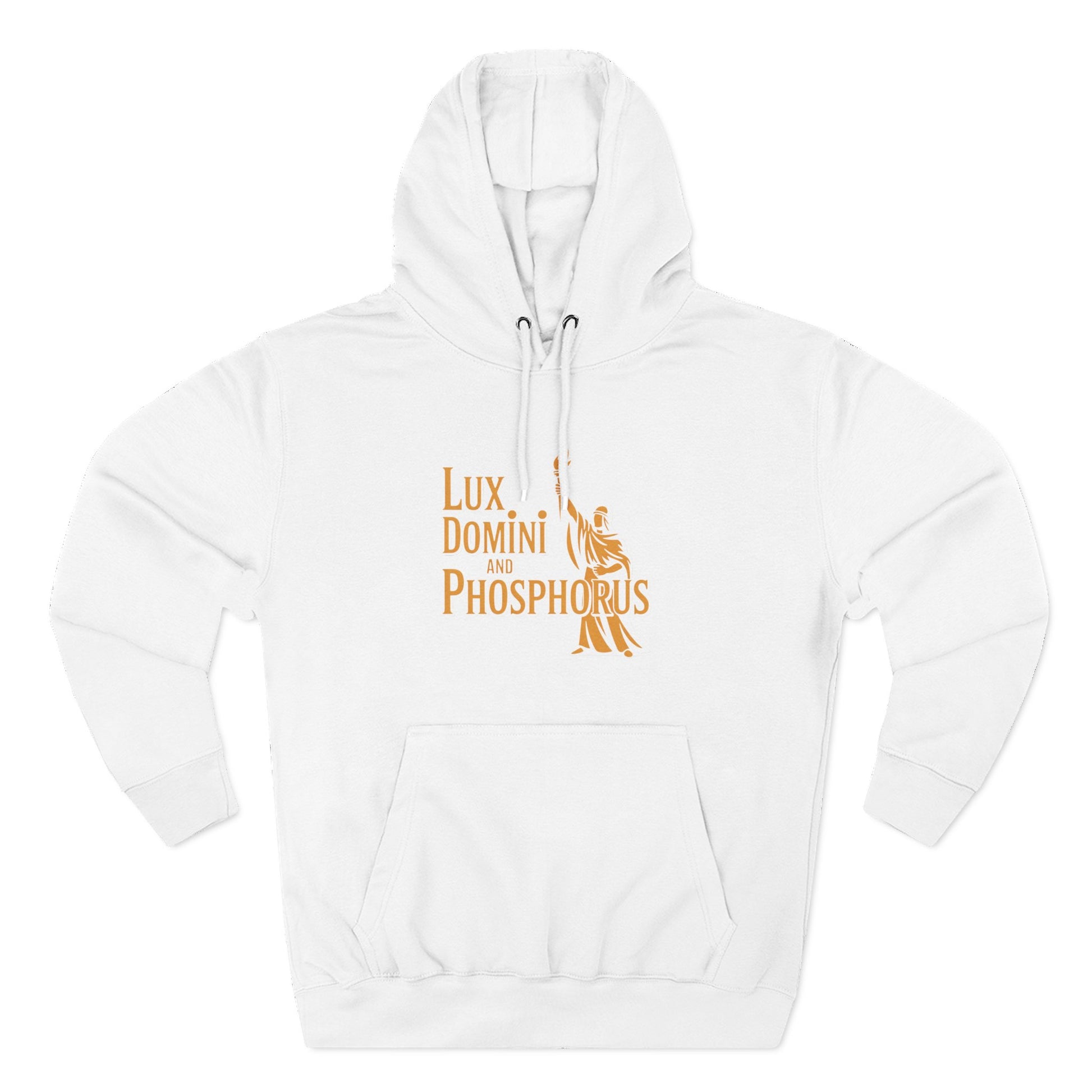 Fleece Hoodie Lux Domini and Phosphorus Apparel Design