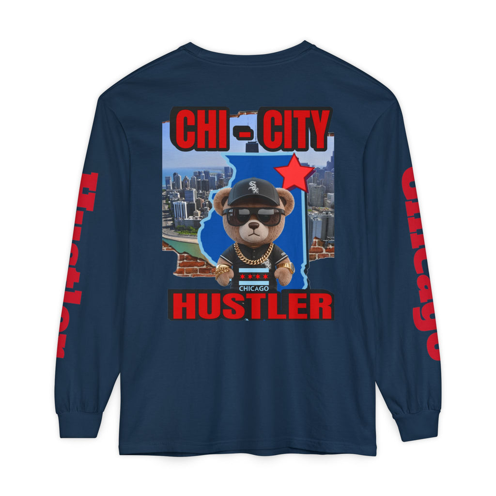 Chi-City Hustler Long Sleeve T-Shirt — LD&P Apparel