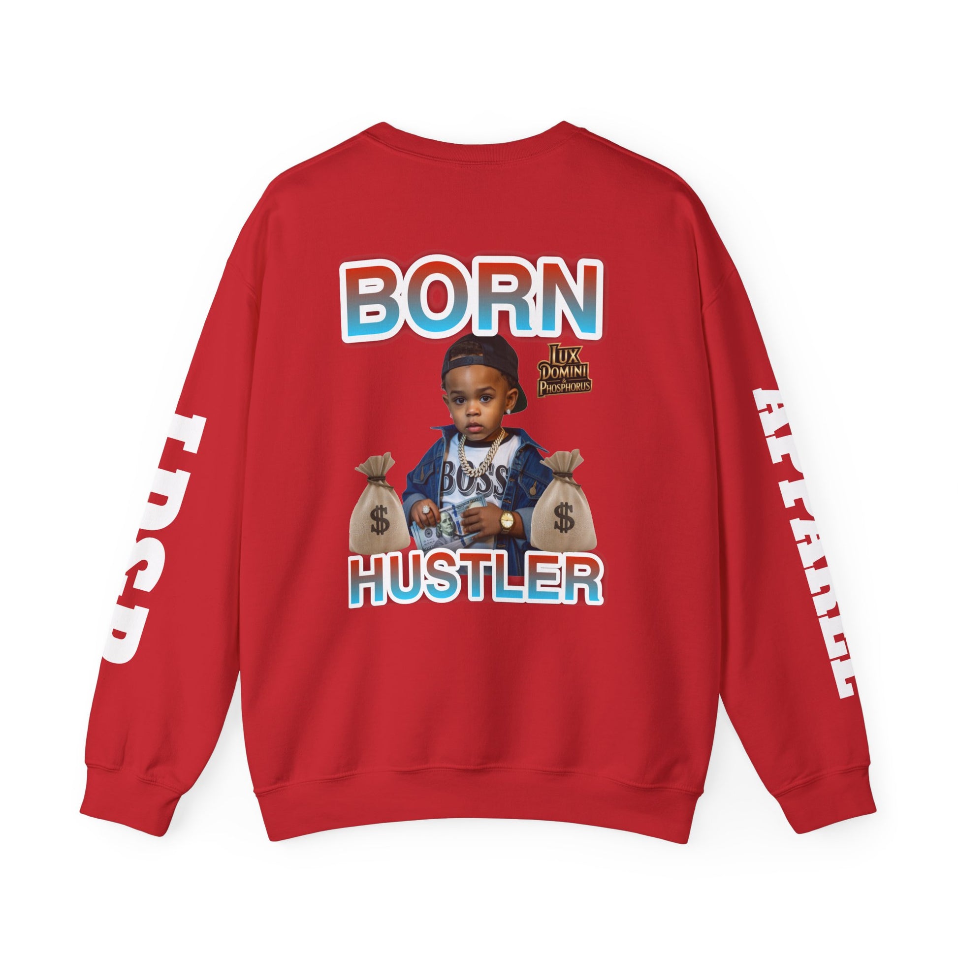 Crewneck Sweatshirt - Born Hustler LD&P Apparel