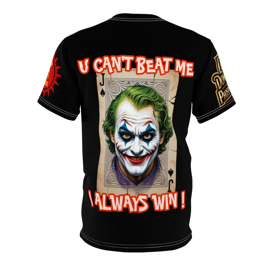 LD&P APPAREL "U Can't Beat Me I Always Win" Graphic Tee Shirt black