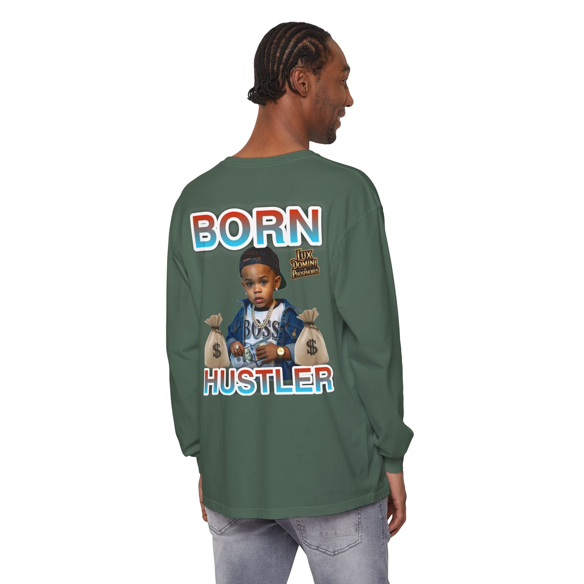 Long Sleeve T-Shirt Born Hustler Apparel