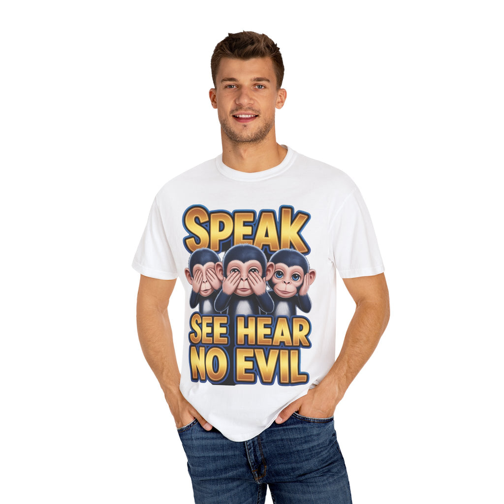 Graphic T-Shirt Speak See Hear No Evil design #2