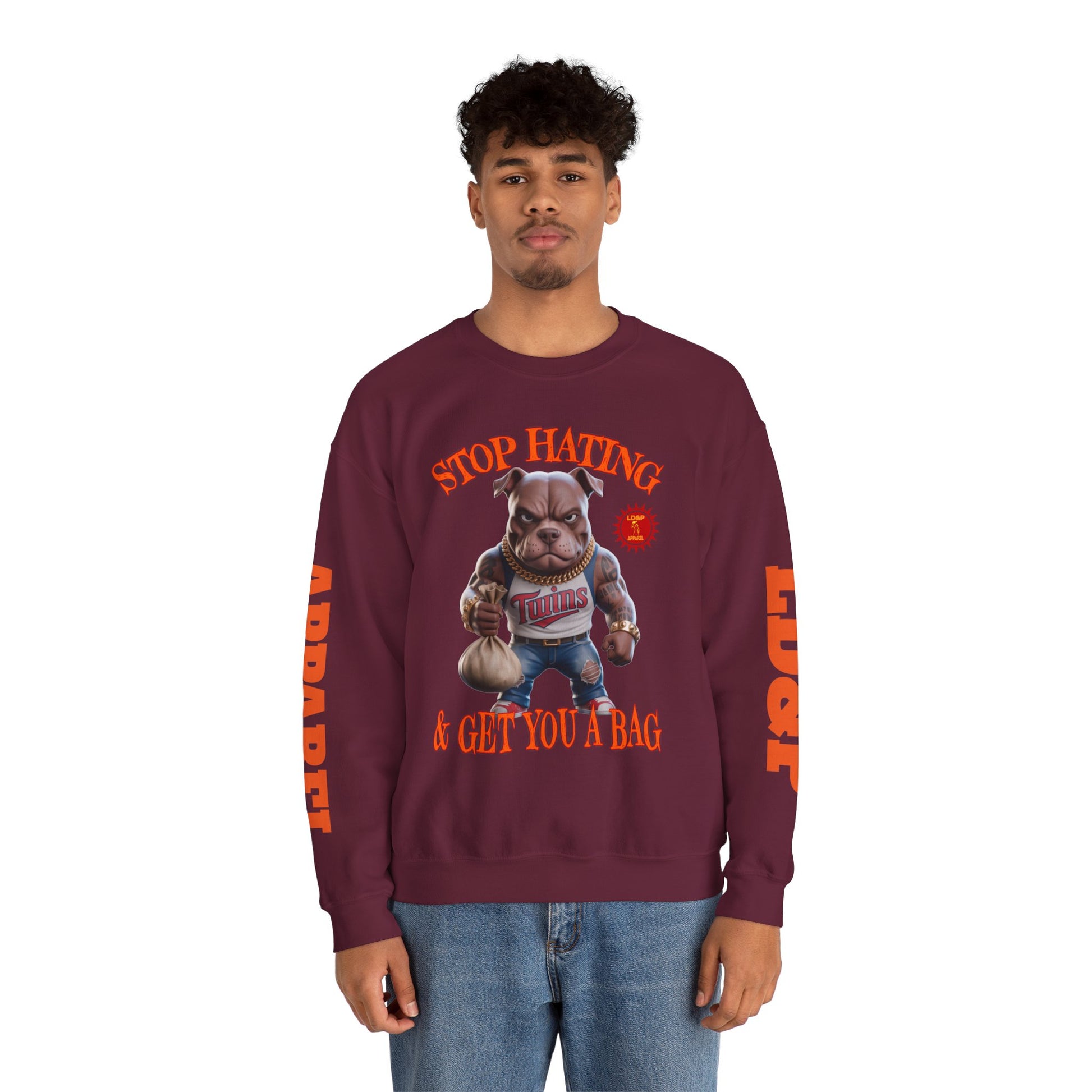 Unisex Sweatshirt Stop Hating LD&P Apparel Design