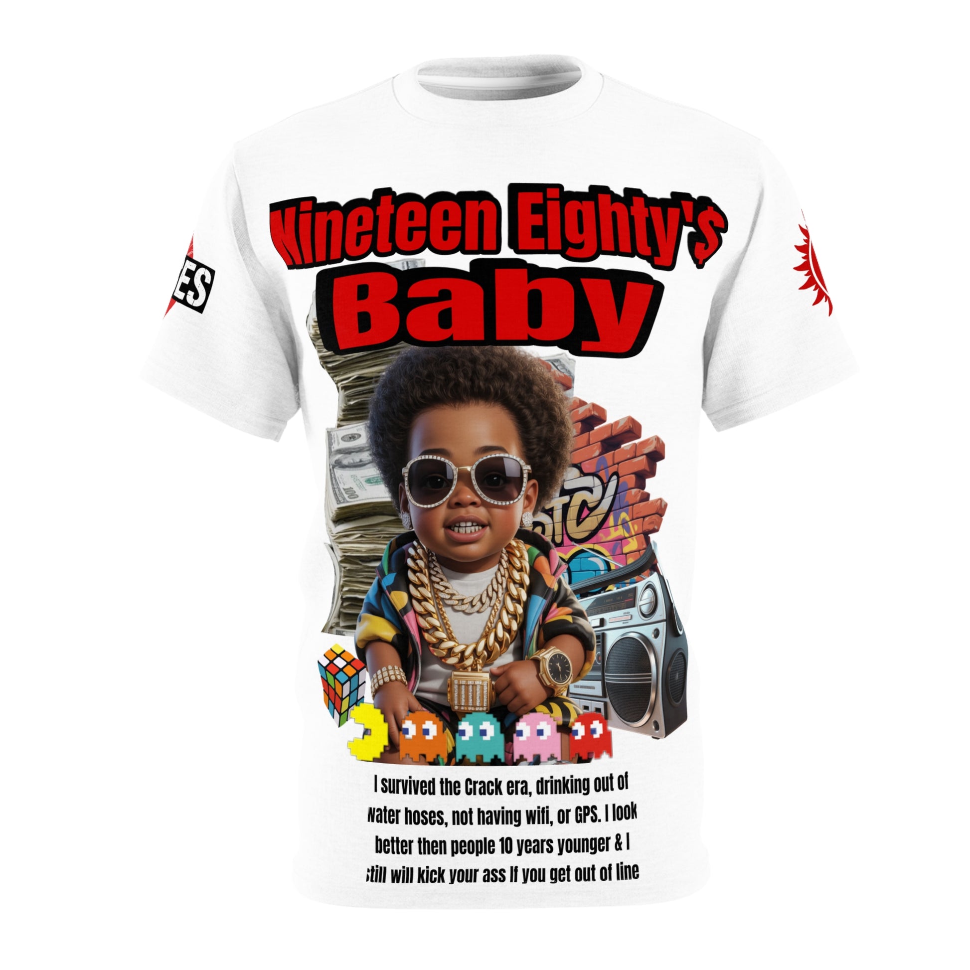 Nineteen Eighty's Baby Graphic Tee LD&P APPAREL White