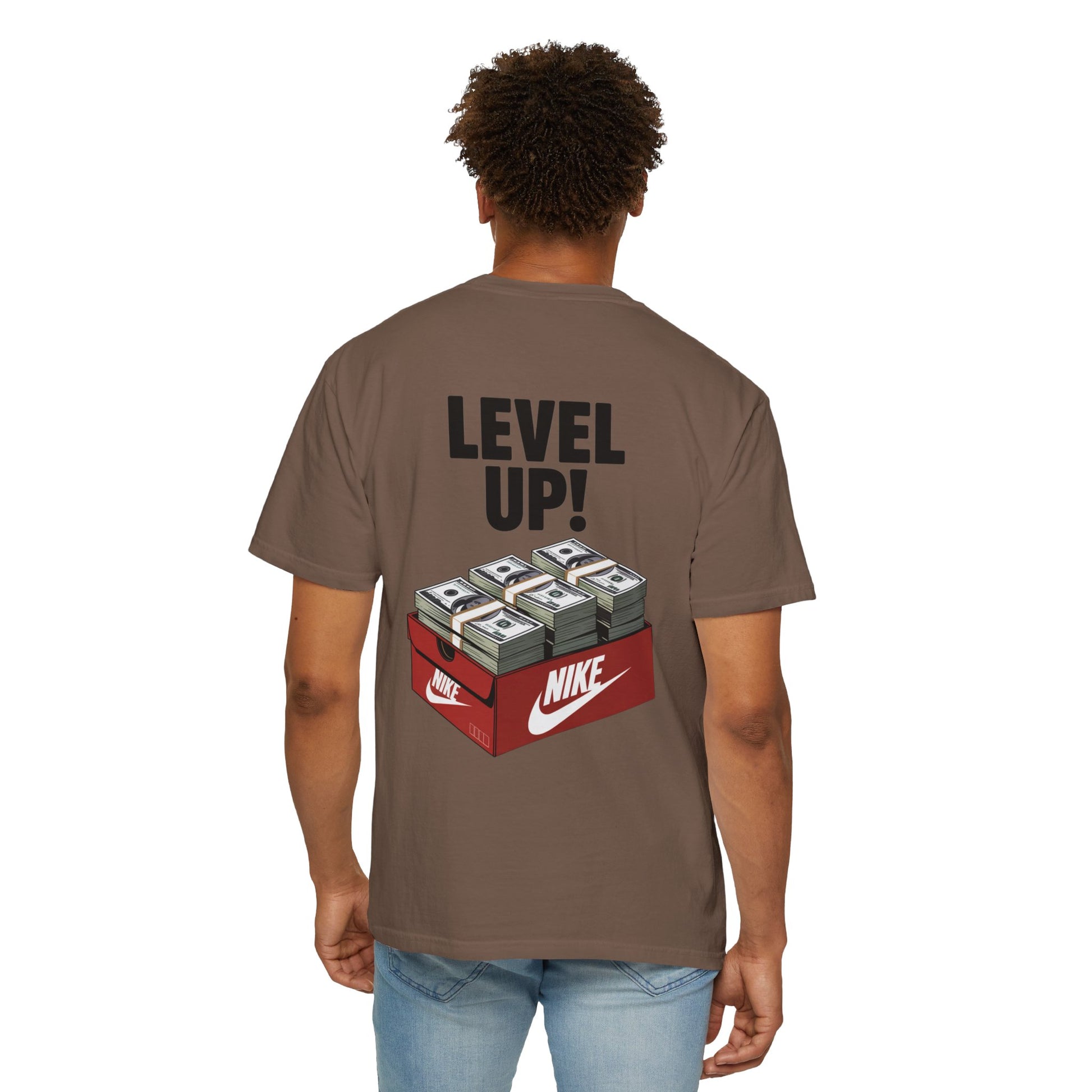 Garment-Dyed T-shirt Level Up Design
