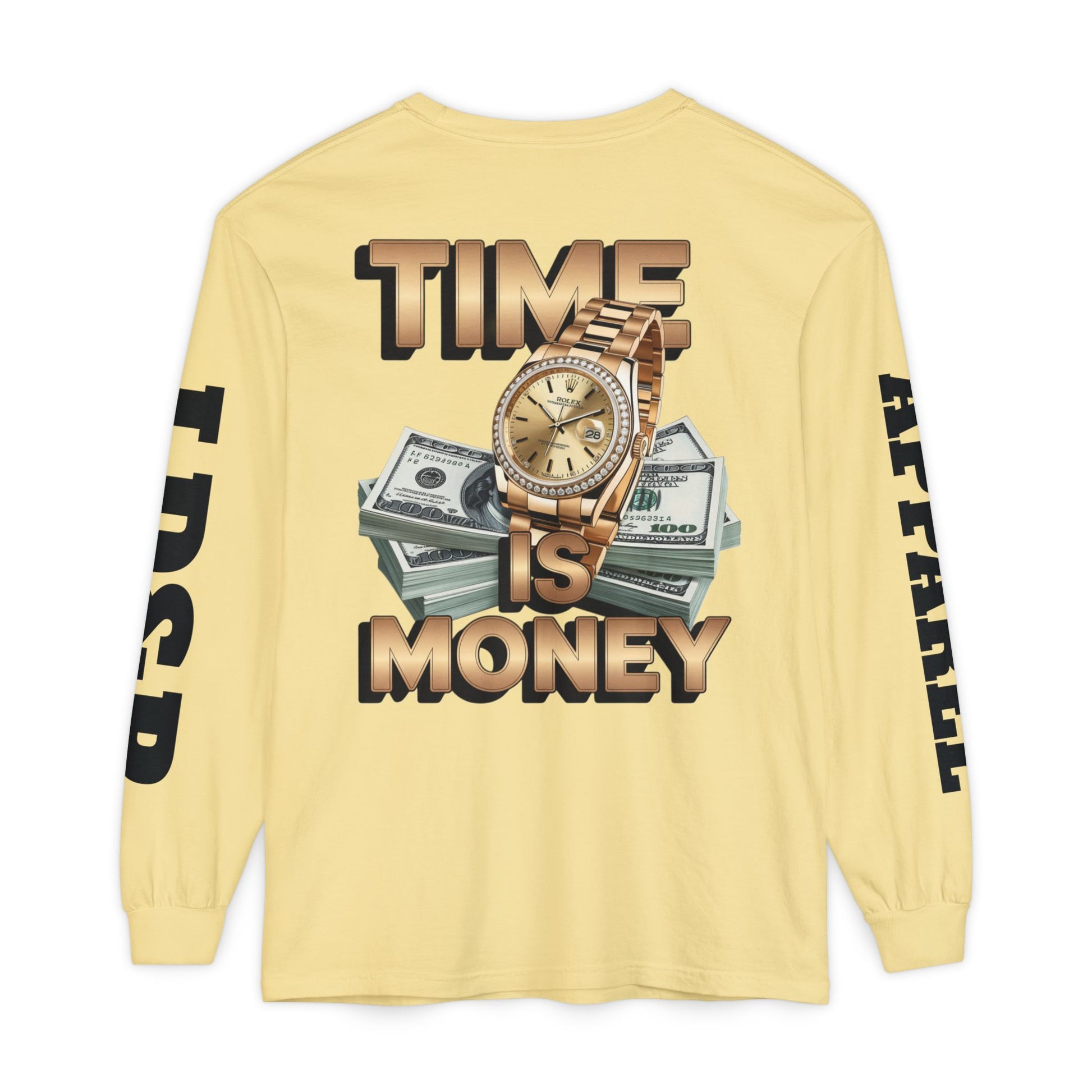 Long Sleeve T-Shirt Time is MONEY Design